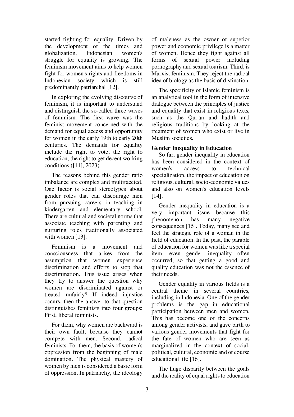 JURIS FEMINISM Today s Gender Inequality