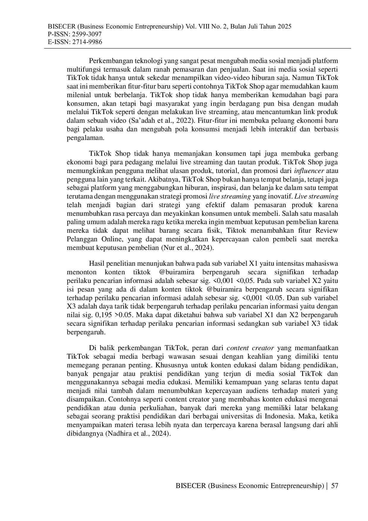 JURIS Pendekatan Komunikasi Persuasif buiramira dalam Mempromosikan Buku Step by Step Skripsimu melalui TikTok