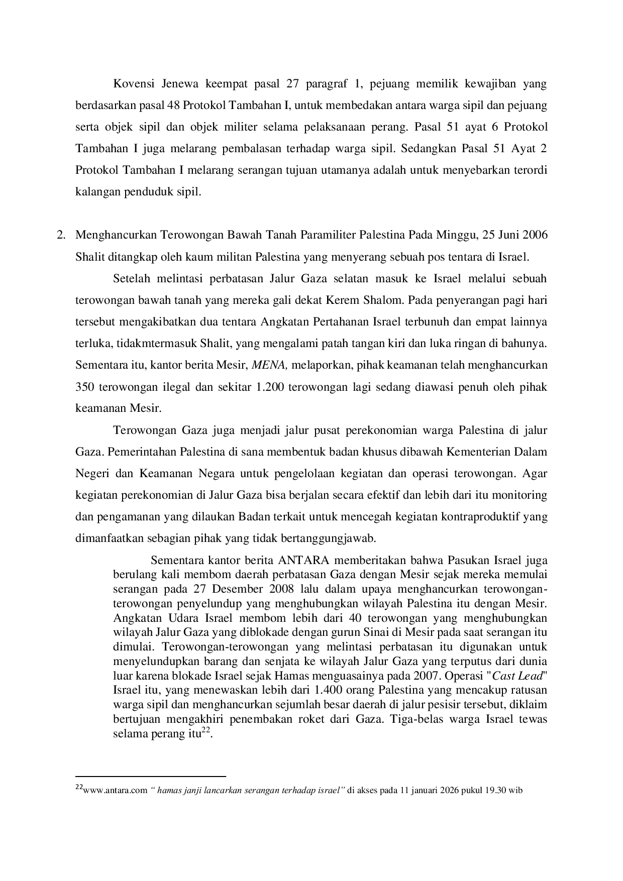 JURIS Konflik Bersenjata Israel dan Palestina Dilihat dari Perspektif Hukum Humaniter