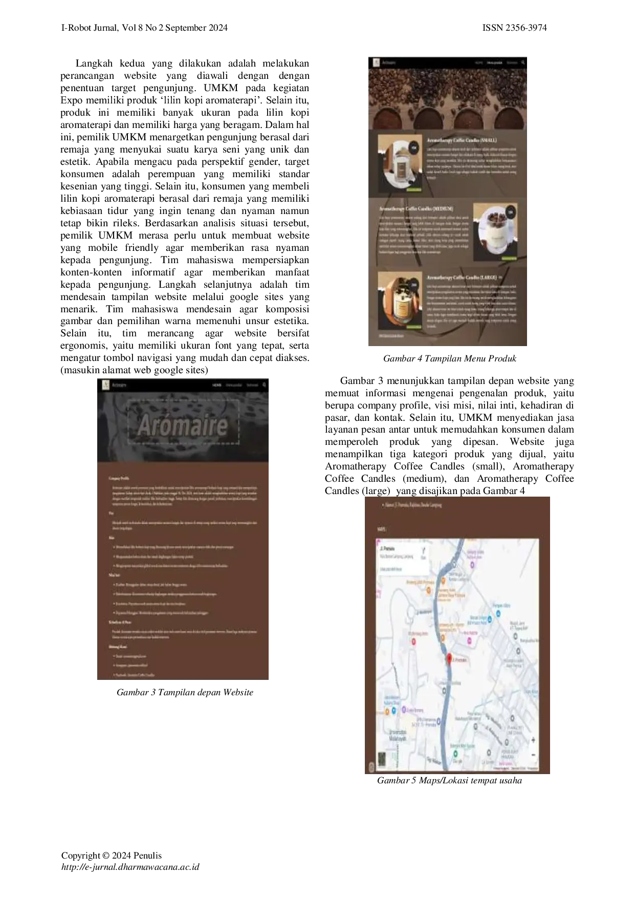 JURIS Strategi Digital Marketing Melalui Google Sites Untuk Meningkatkan Penjualan Lilin Kopi Aromaterapi