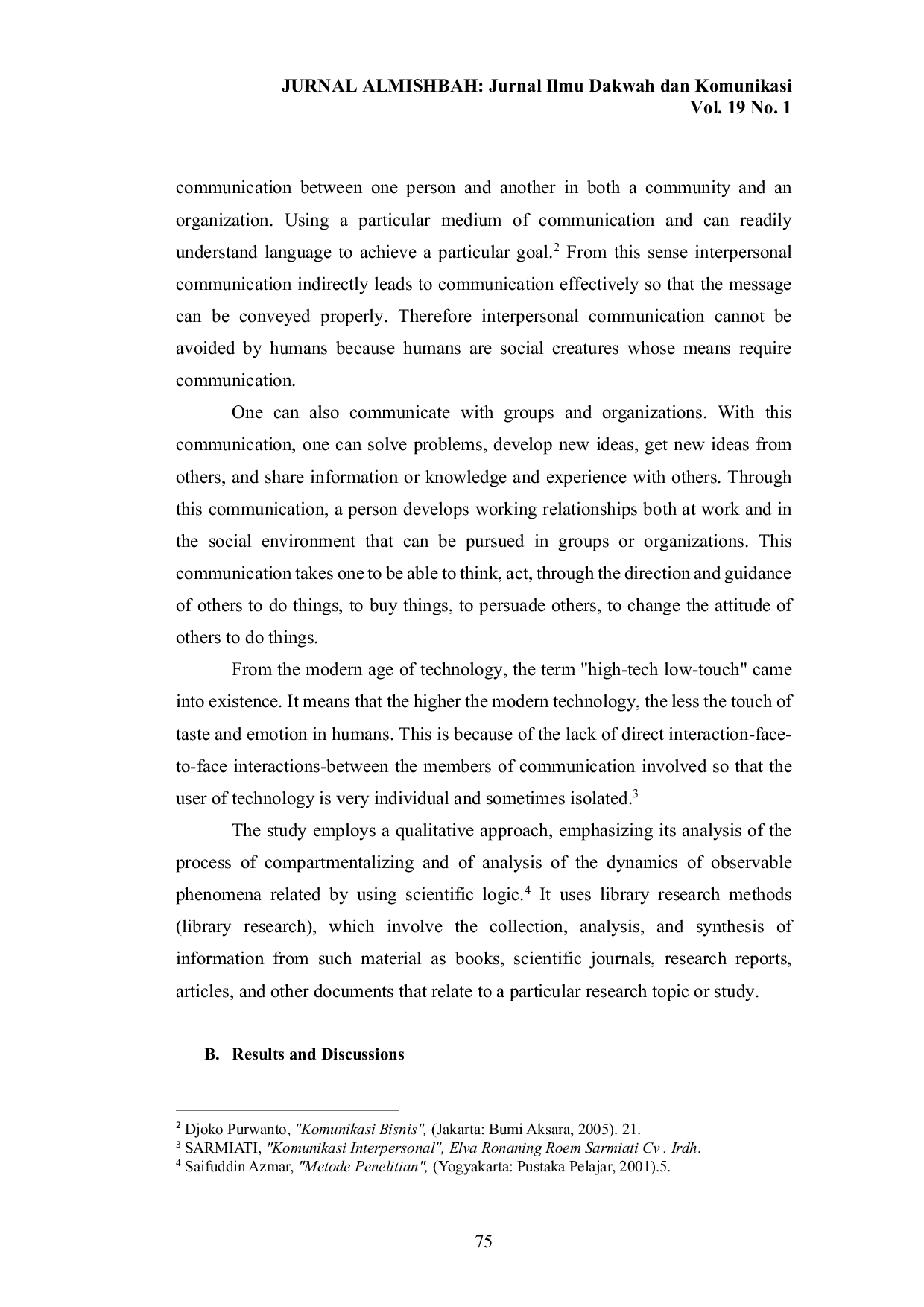 JURIS Interpersonal Communication Perspective Of The Qur an As Saffat Letter Verse 102