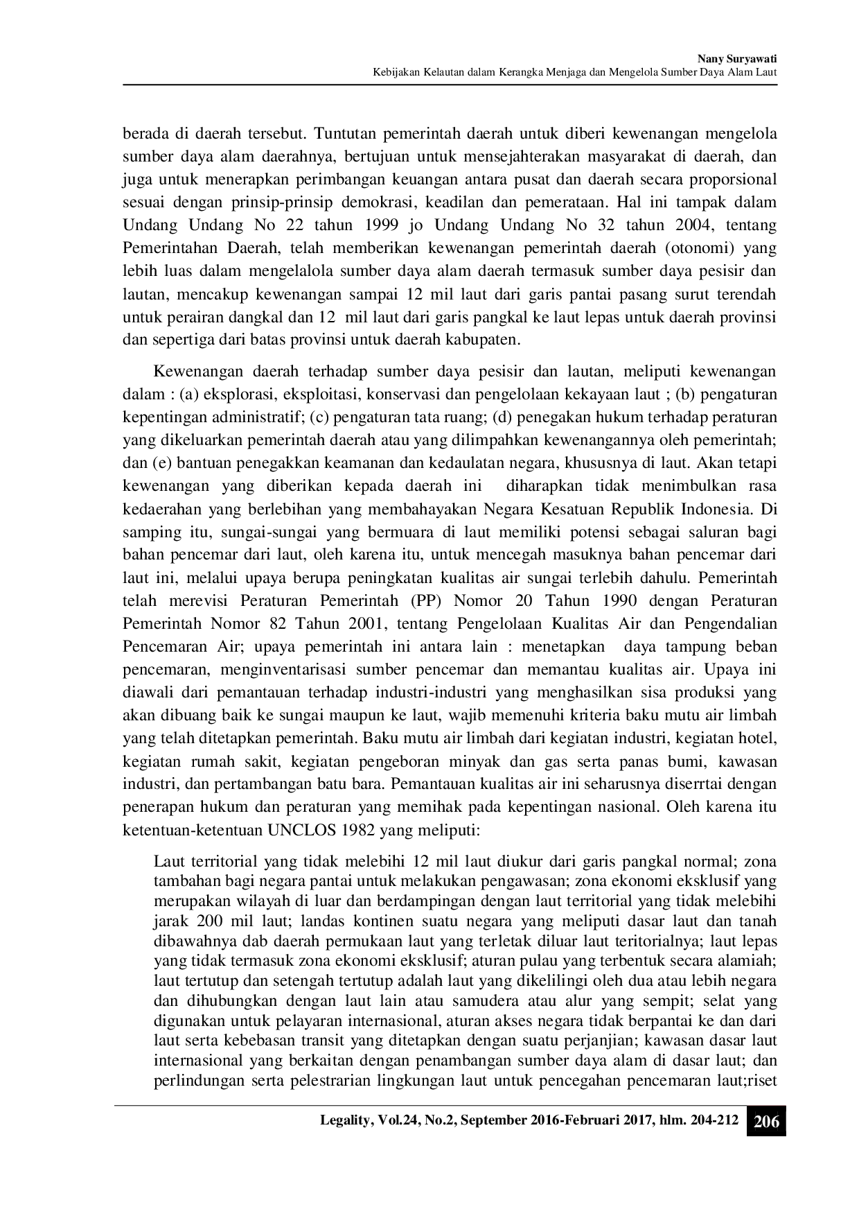 juris Kebijakan Kelautan Dalam Kerangka Menjaga Dan Mengelola Sumber Daya Alam Laut