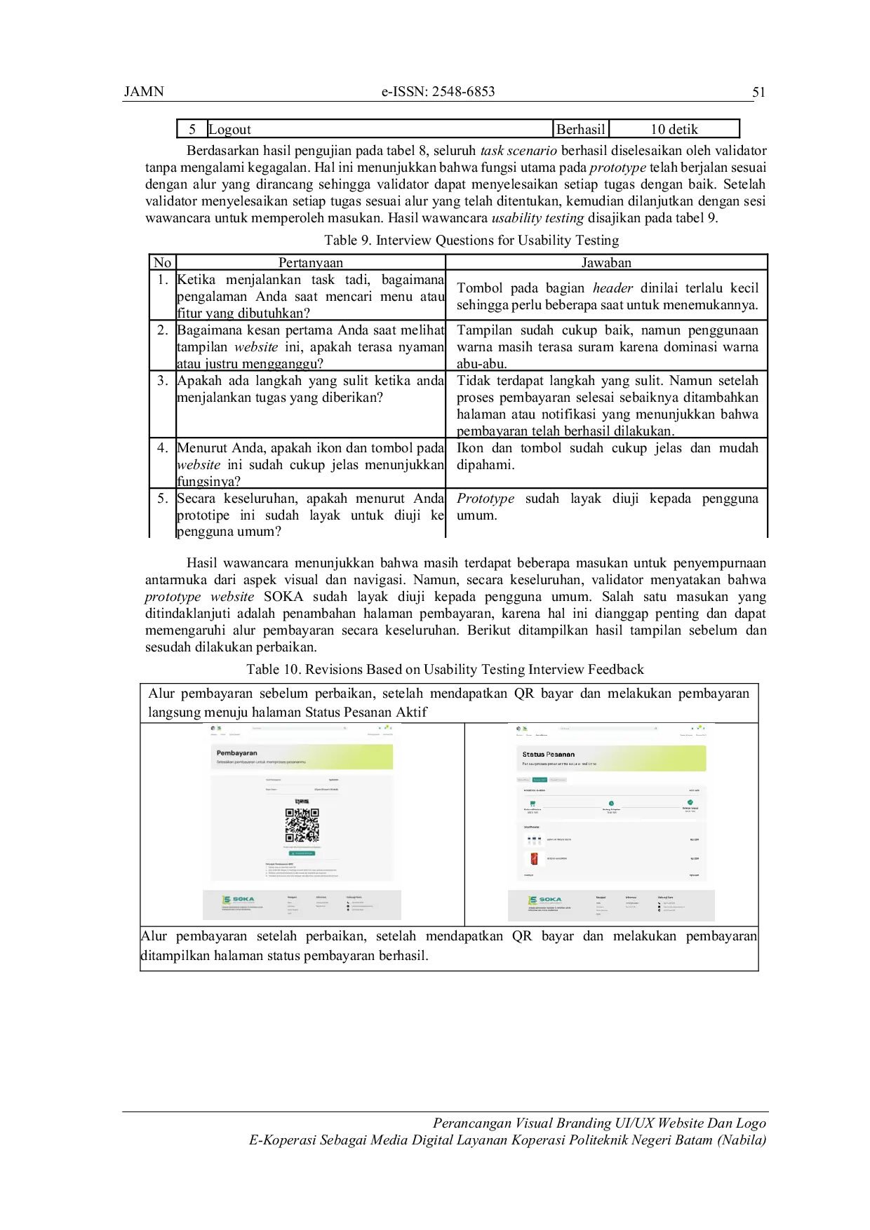 JURIS Perancangan Visual Branding UI UX Website dan Logo E Koperasi Sebagai Media Digital Layanan Koperasi Politeknik Negeri Batam
