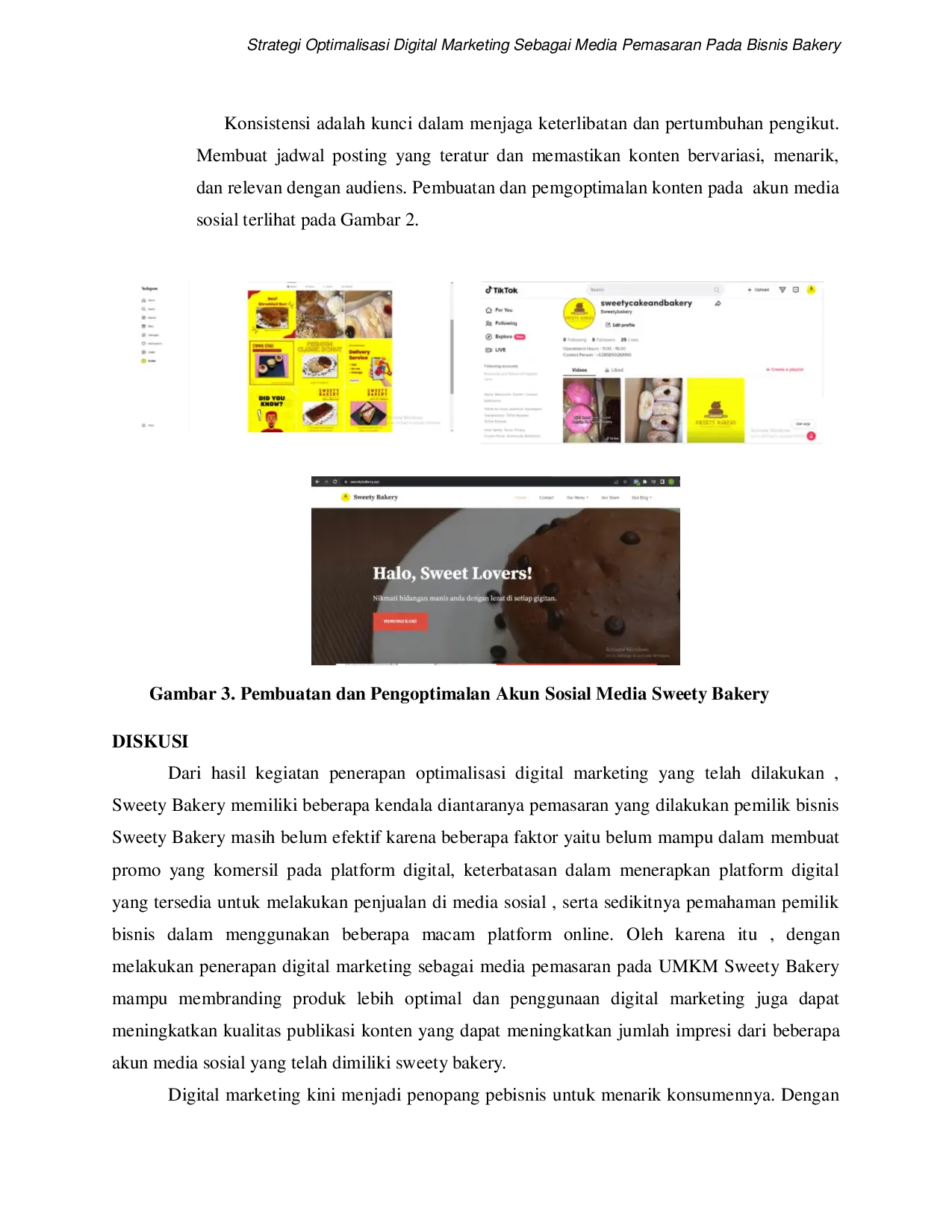 JURIS Strategi Optimalisasi Digital Marketing Sebagai Media Pemasaran Pada Bisnis Bakery