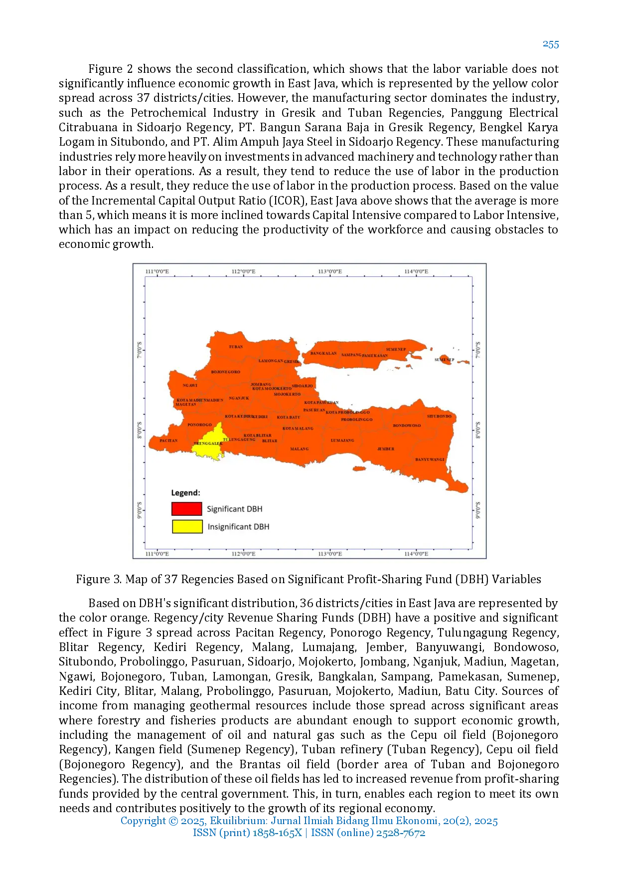 juris Uncovering The Spatial Variation of Factors Influencing Economic Growth Empirical Evidence from East Java