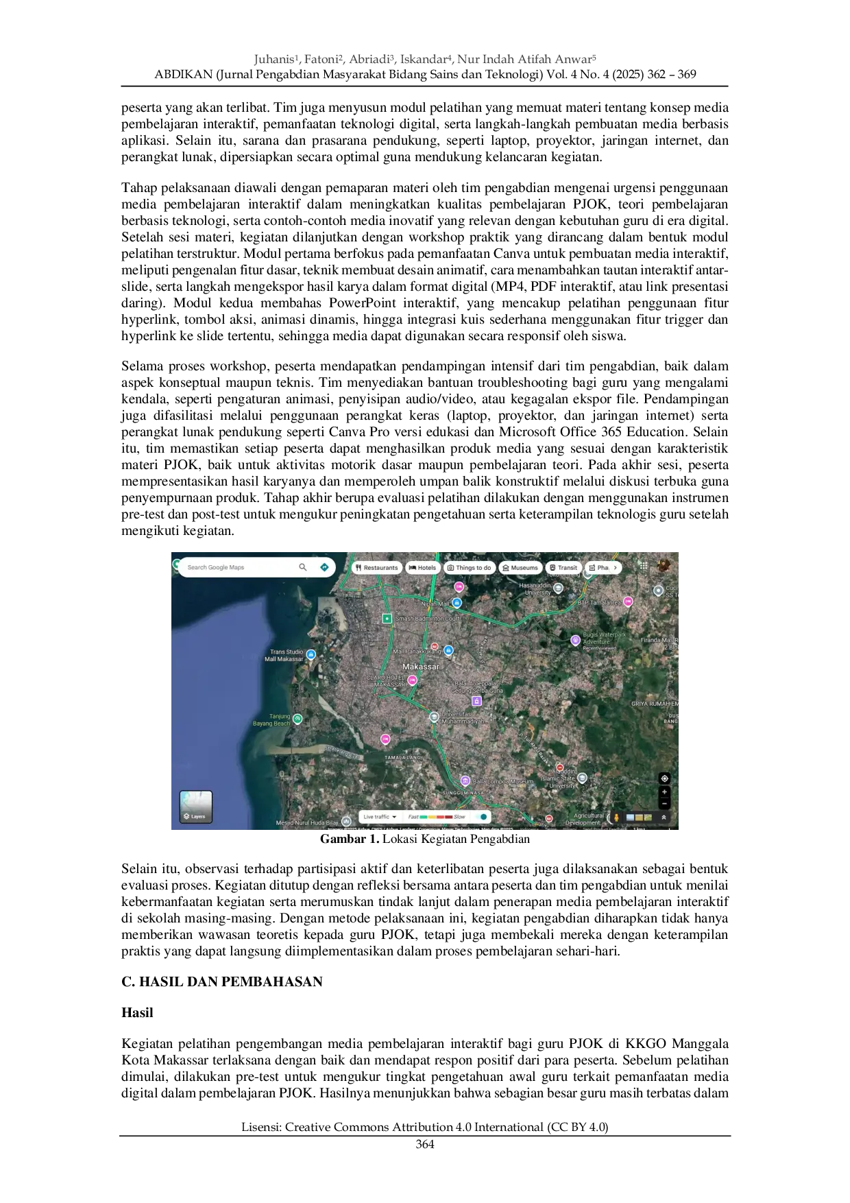 JURIS Pelatihan Pengembangan Media Pembelajaran Interaktif untuk Guru PJOK di KKGO Manggala Kota Makassar