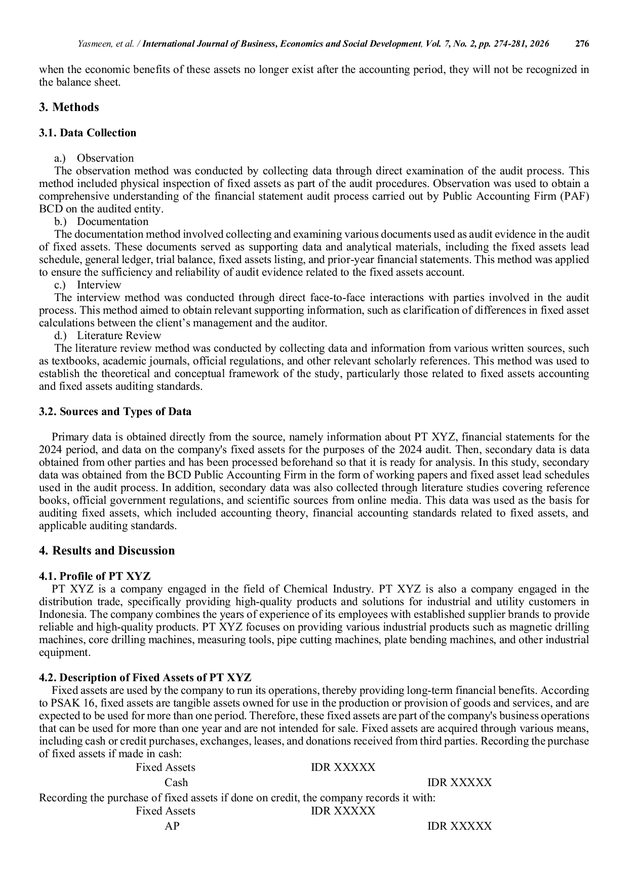 JURIS Recalculation of Fixed Assets in Substantive Testing of Fixed Assets by KAP BCD Case Study at PT XYZ