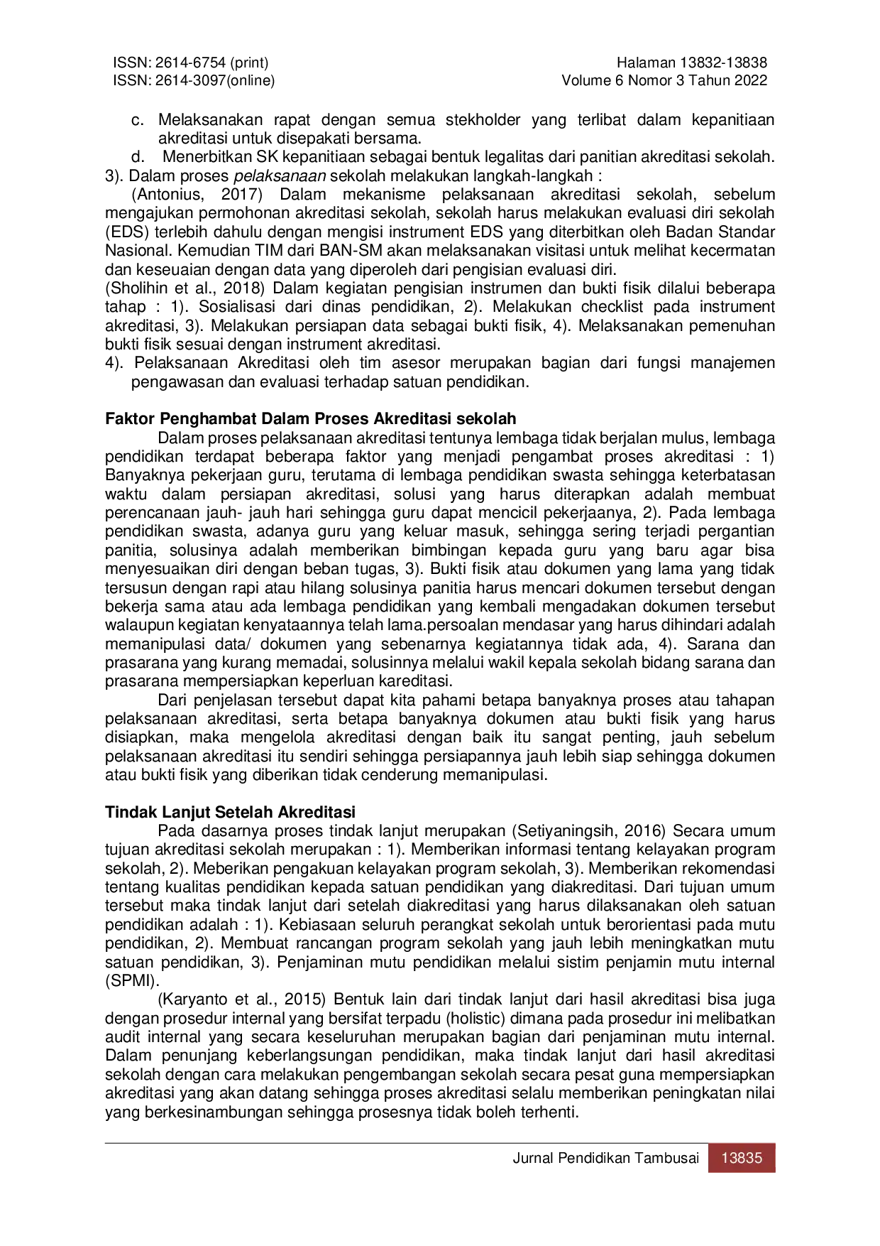 JURIS Manajemen Akreditasi Sekolah Upaya Peningkatan Mutu Pendidikan