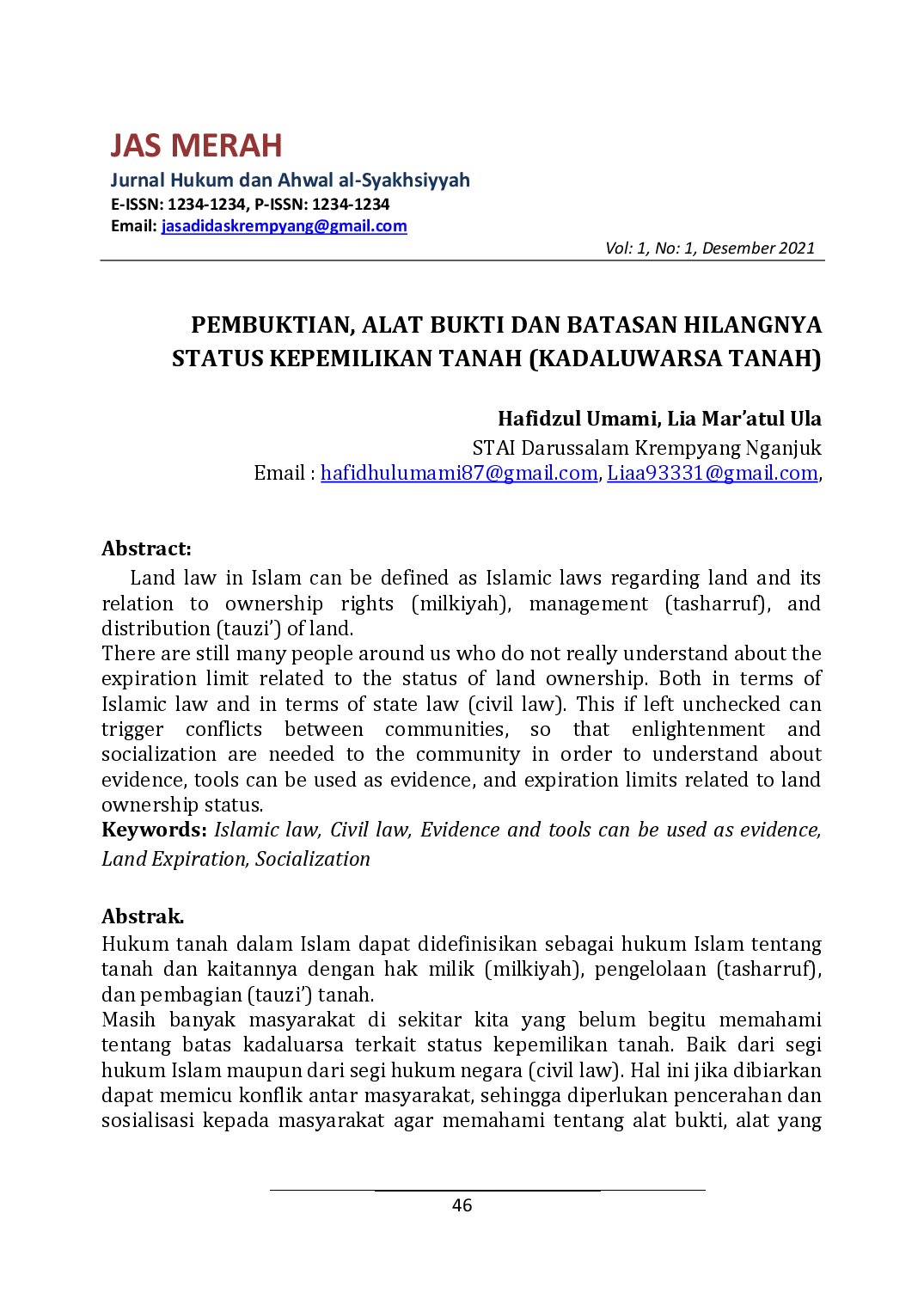 juris Pembuktian Alat Bukti Dan Batasan Hilangnya Status Kepemilikan Tanah Kadaluwarsa Tanah