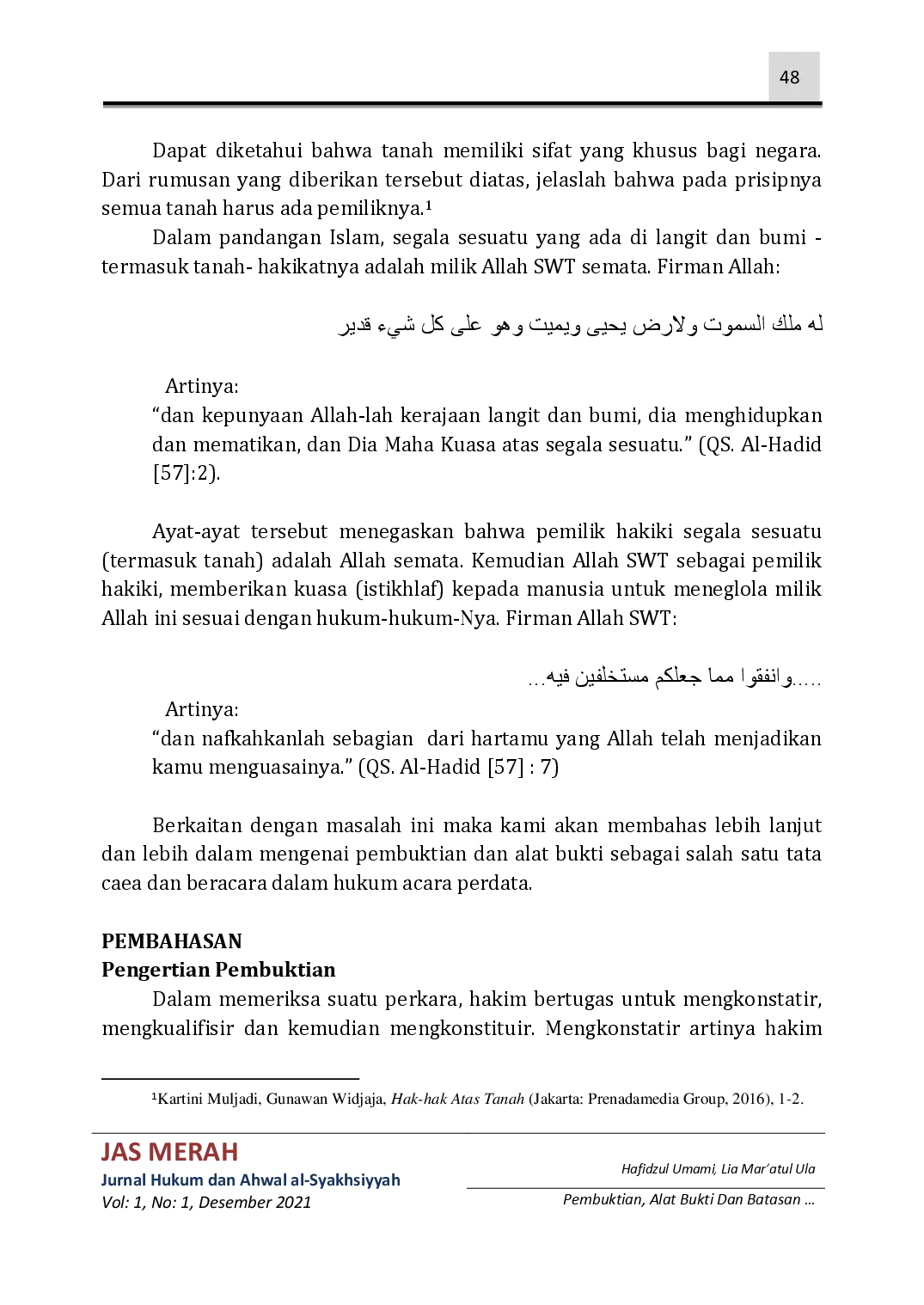 juris Pembuktian Alat Bukti Dan Batasan Hilangnya Status Kepemilikan Tanah Kadaluwarsa Tanah