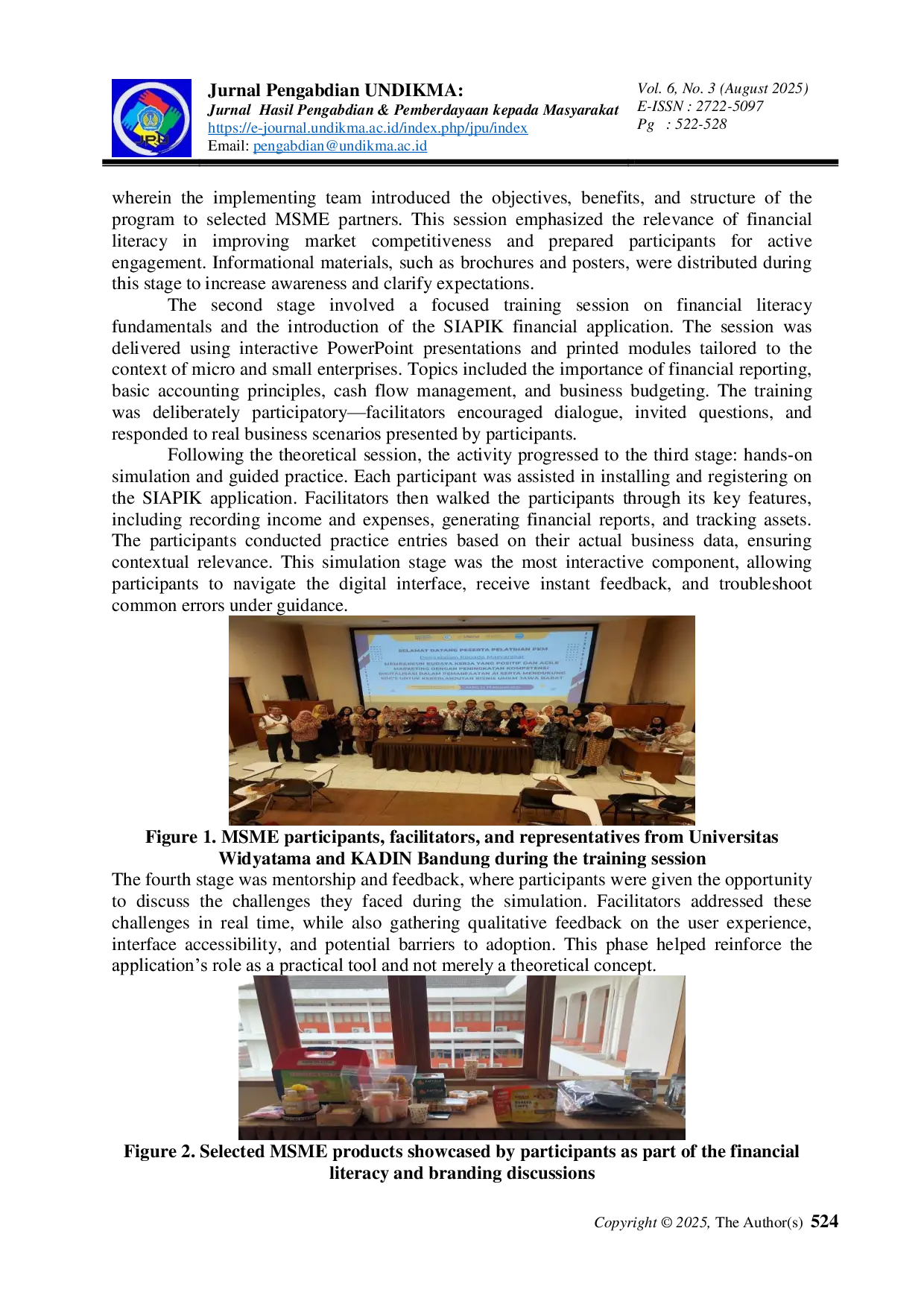 JURIS Building The Capacity of Financial Literacy of MSMES in Bandung City to Improve Competitiveness in The International Market