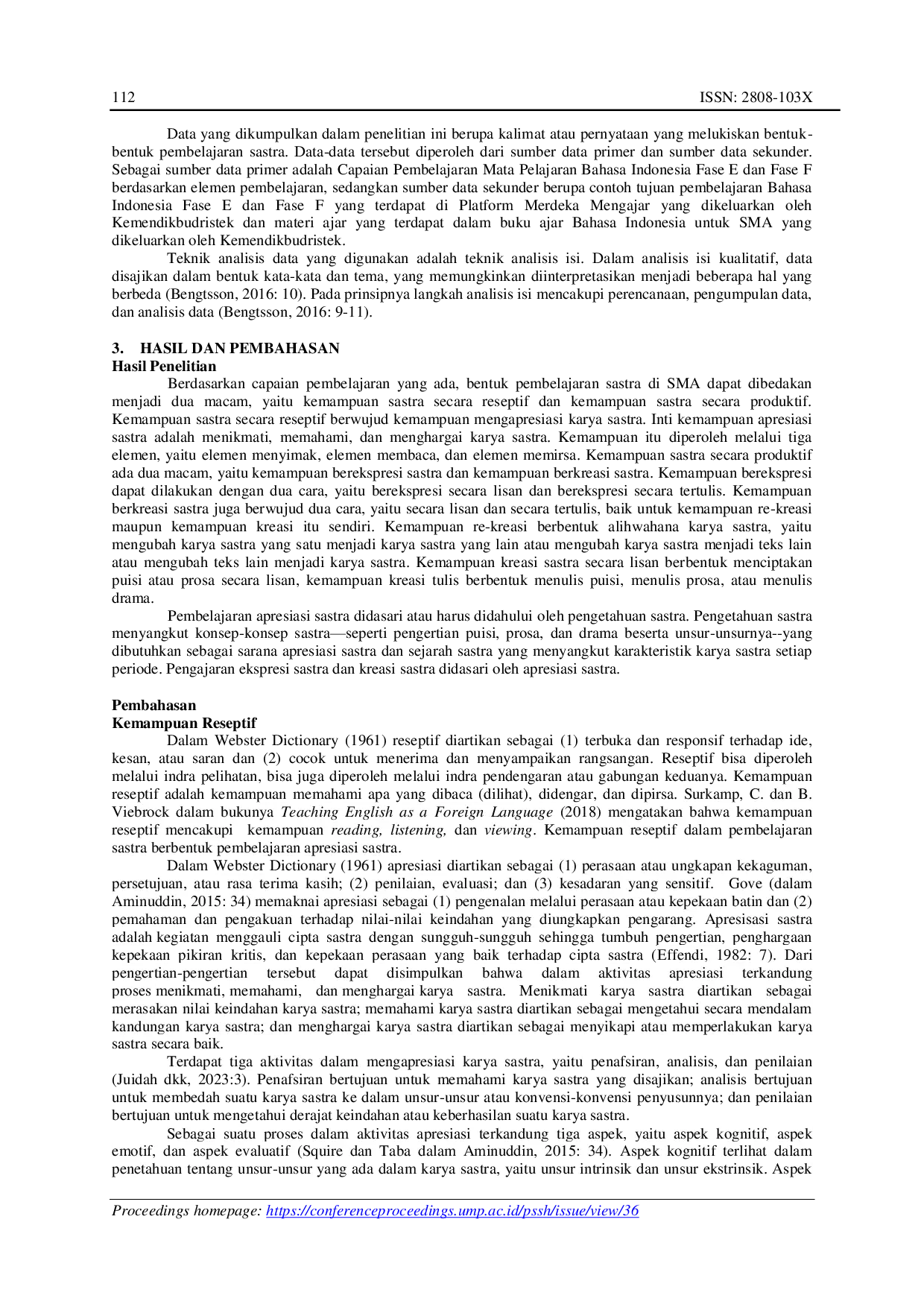 JURIS Pembelajaran Sastra di SMA dalam Kurikulum Merdeka