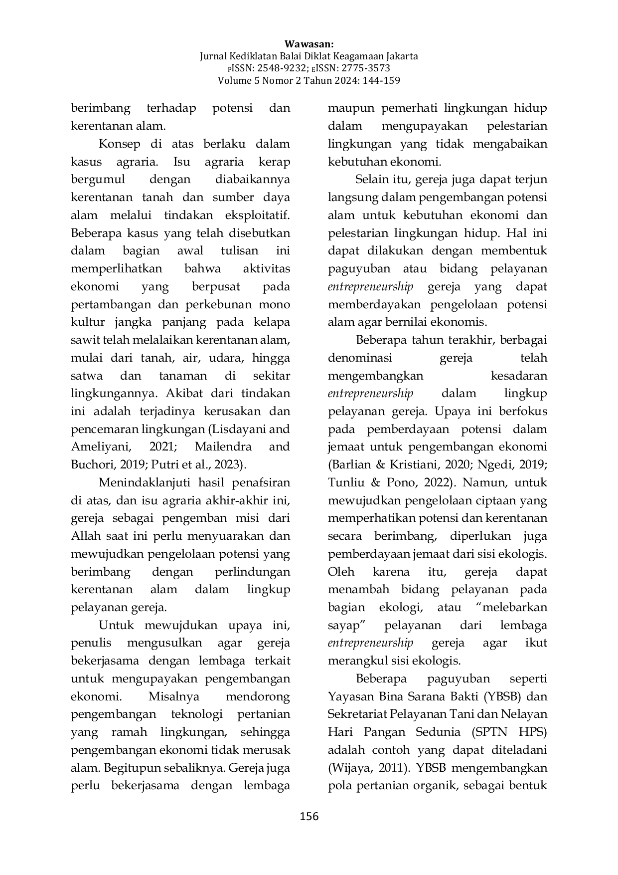 JURIS Kecerdasan Agraris Reinterpretasi Kejadian 1 26 30 2 15 Dari Perspektif Teologi Agraria