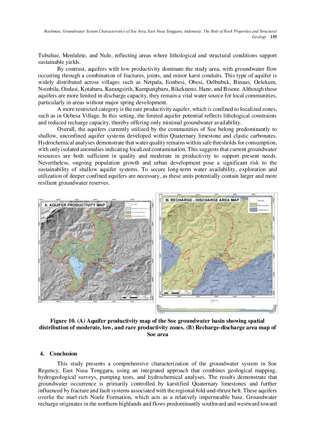 JURIS Groundwater System Characteristics of Soe Area East Nusa Tenggara Indonesia The Role of Rock Properties and Structural Geology