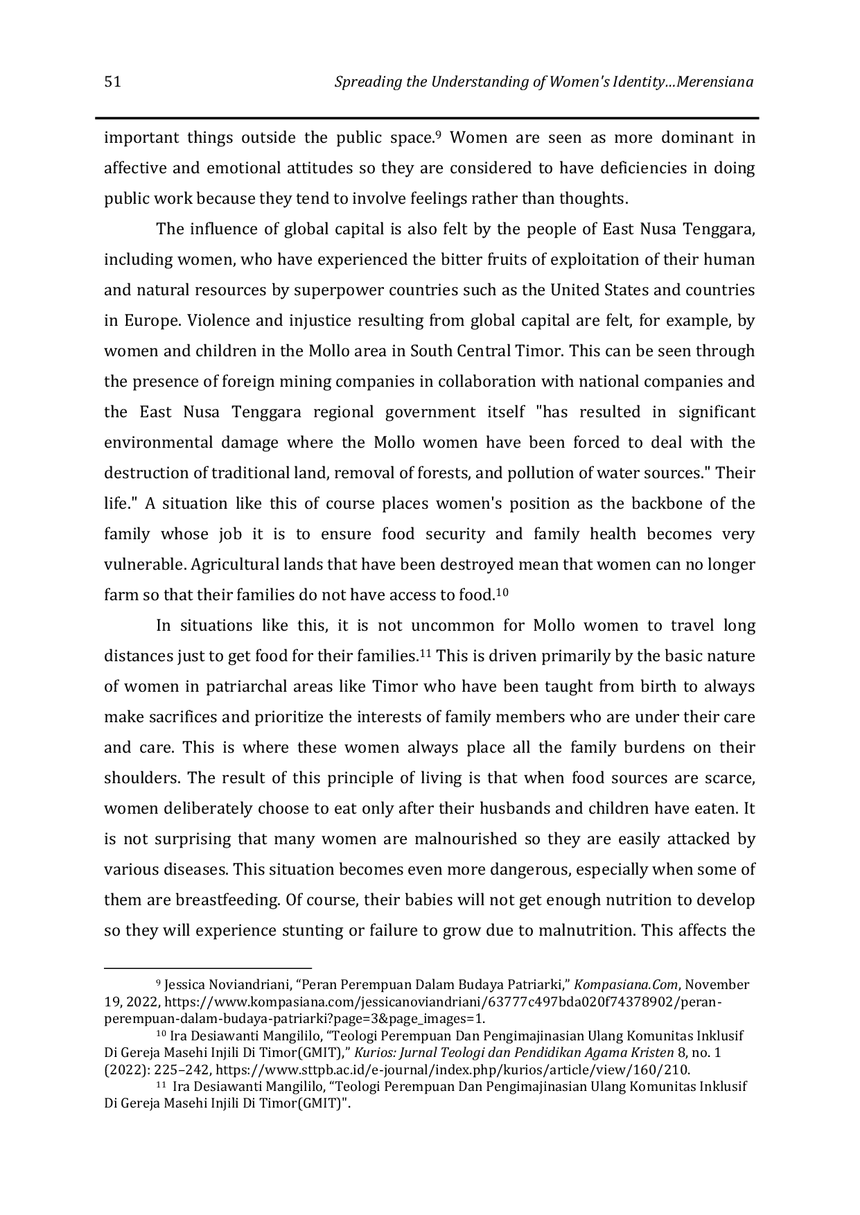 JURIS Spreading the Understanding of Women s Identity Within the Meto Culture Through the Christian Education Space Using the Contextual Teaching and Learning Model