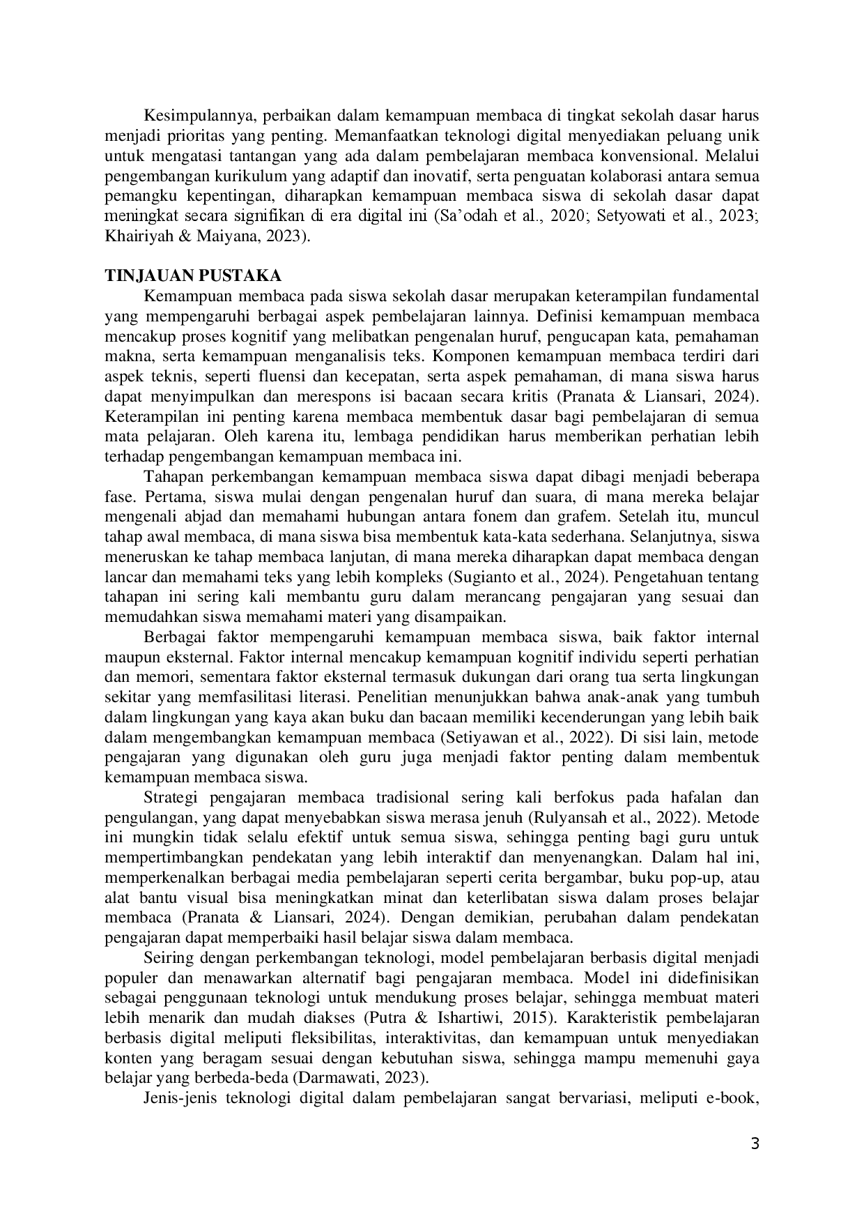 juris Pengembangan Model Pembelajaran Berbasis Digital Untuk Meningkatkan Kemampuan Membaca Siswa Sekolah Dasar