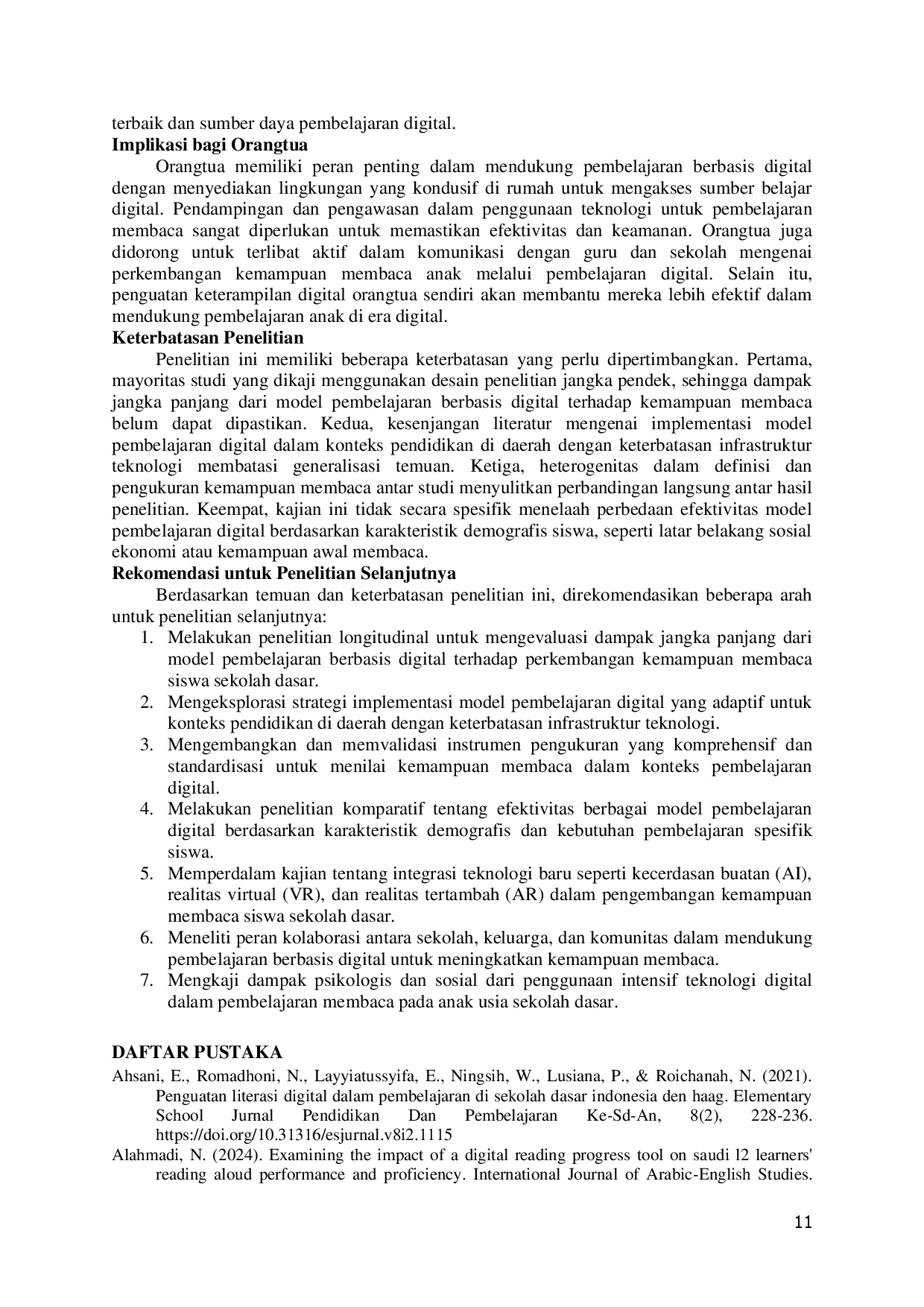 juris Pengembangan Model Pembelajaran Berbasis Digital Untuk Meningkatkan Kemampuan Membaca Siswa Sekolah Dasar