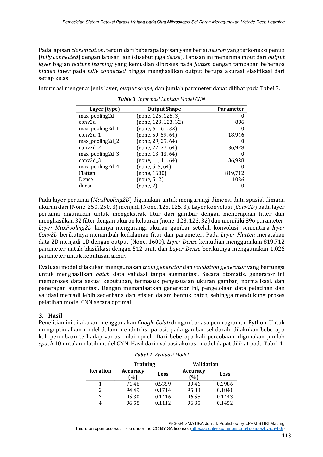 JURIS Modeling of a Malaria Parasite Detection System on Microscopic Images of Blood Cells Using Deep Learning Methods