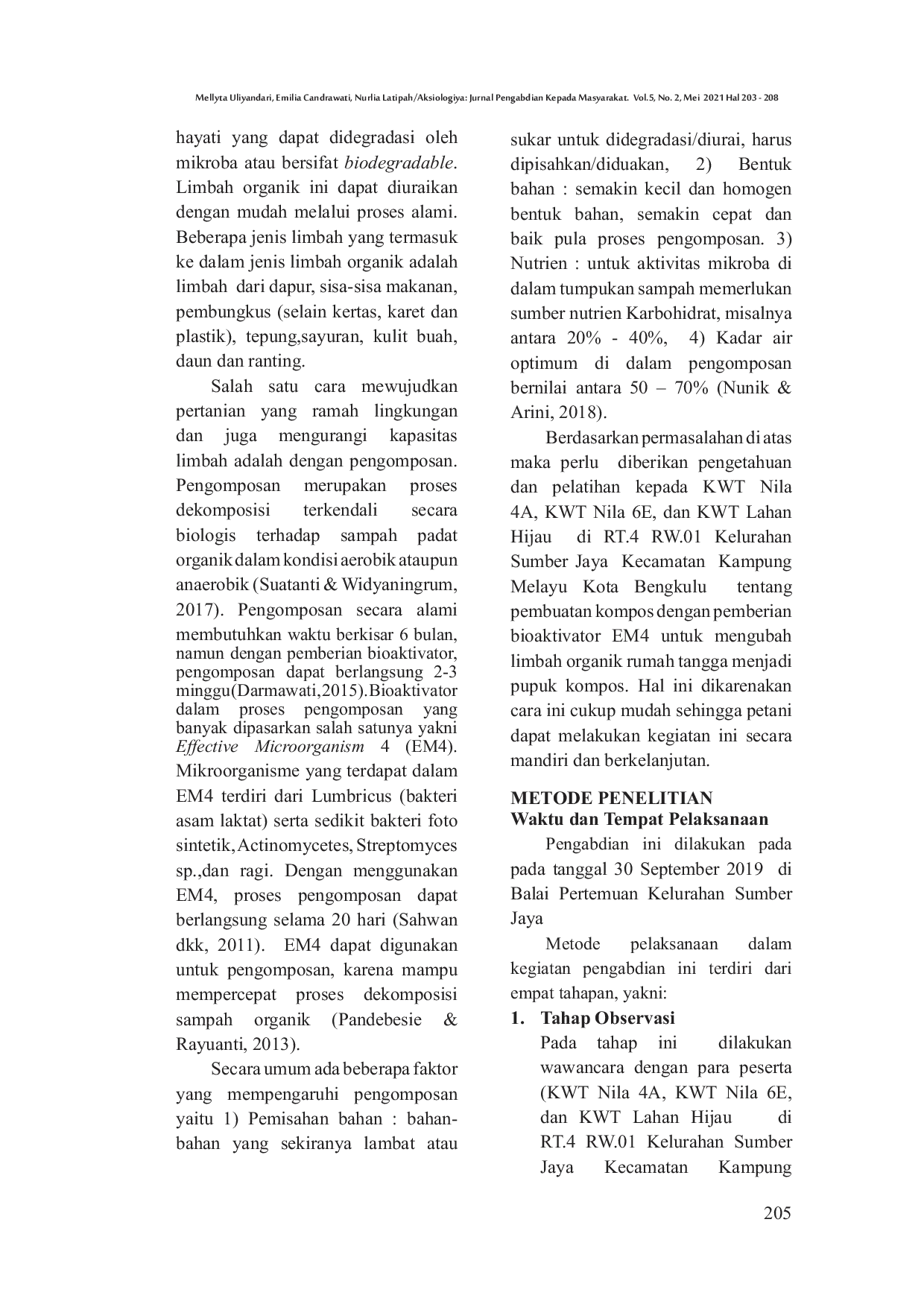 JURIS Peningkatan Produktivitas Pupuk Kompos Bioaktivator dengan Bahan Baku Limbah Organik Rumah Tangga