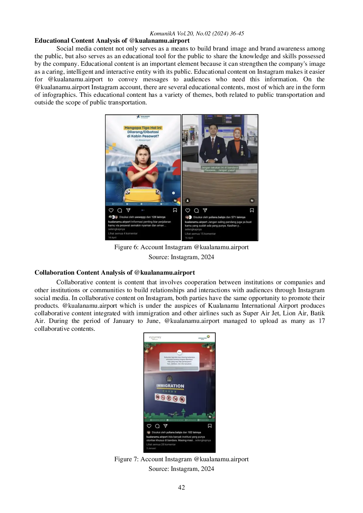 JURIS Instagram Content Analysis on kualanamu airport Account as Company Branding Media