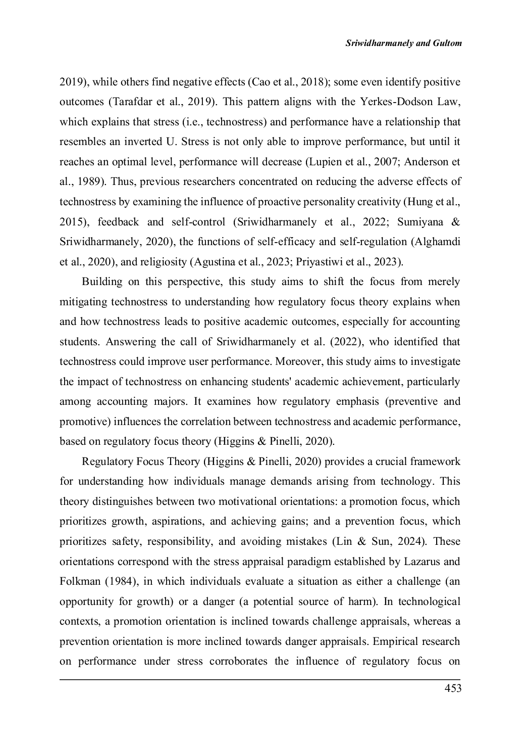 JURIS Rethinking Technostress The Moderating Role of Regulatory Focus in Enhancing Academic Performance among Accounting Students
