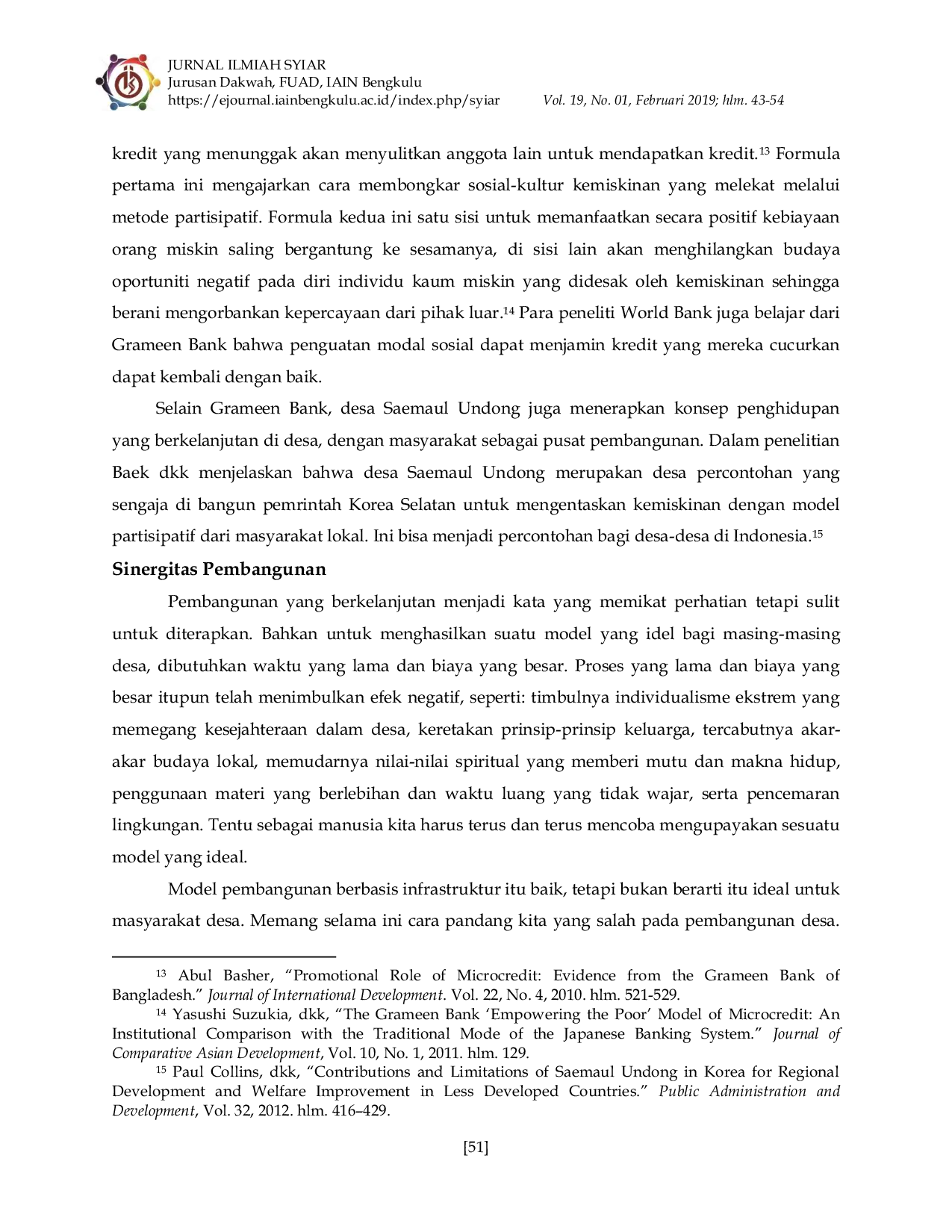 JURIS Pembangunan dan Pemberdayaan Manusia Melalui Dana Desa Pola dari Masa Lalu Hingga Sinergitas yang Rancu