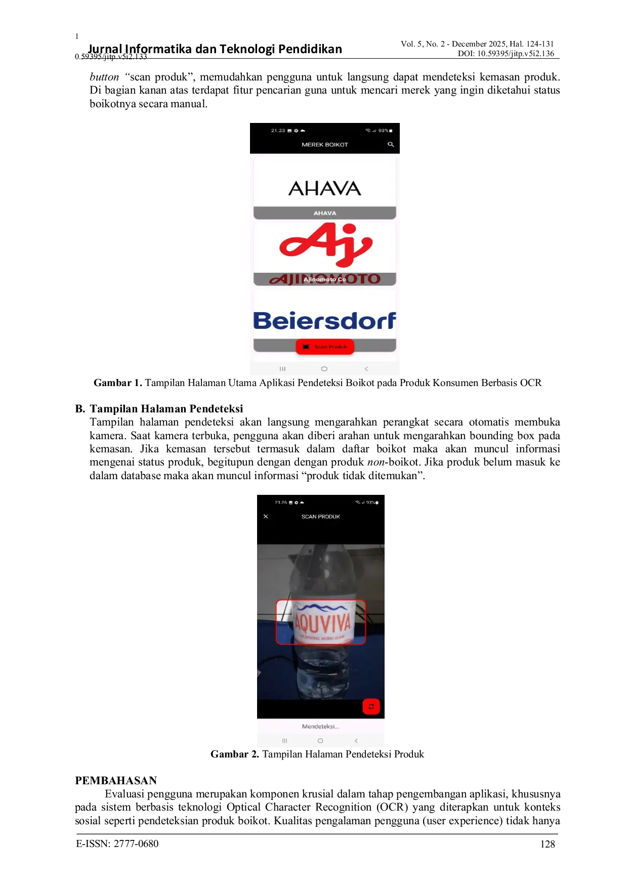 JURIS Aplikasi Pendeteksi Boikot Pada Kemasan Produk Konsumen Berbasis Optical Character Recognition