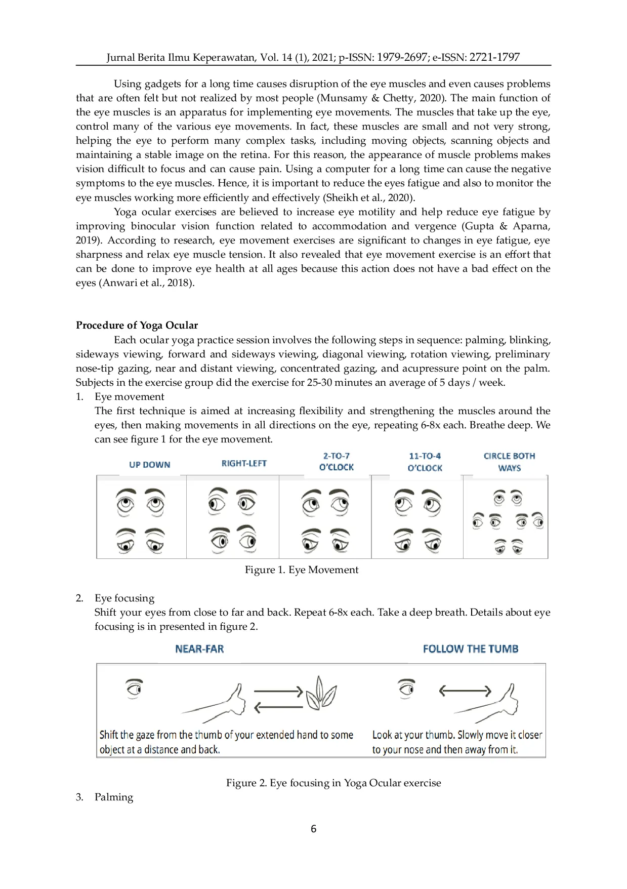 JURIS Yoga Ocular Exercises to Maintain Eye Health During Work and Distance Learning in the New Normal Era