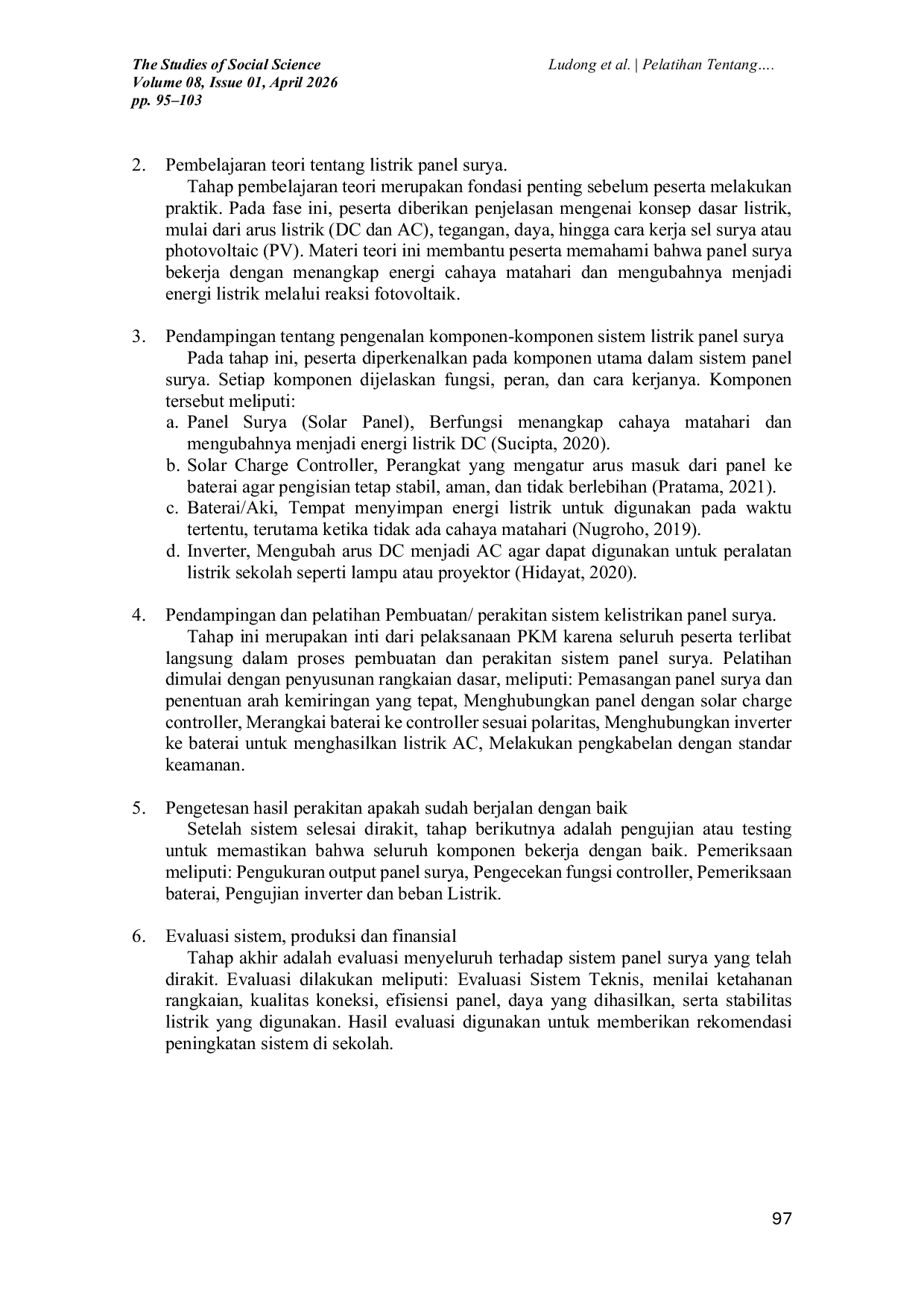 JURIS Pelatihan Tentang Pembelajaran Energi Listrik Panel Surya di Sekolah Dasar Katolik 21 Gunung Tabor dan Sekolah Menengah Pertama Katolik Santu Mikael di Kota Manado