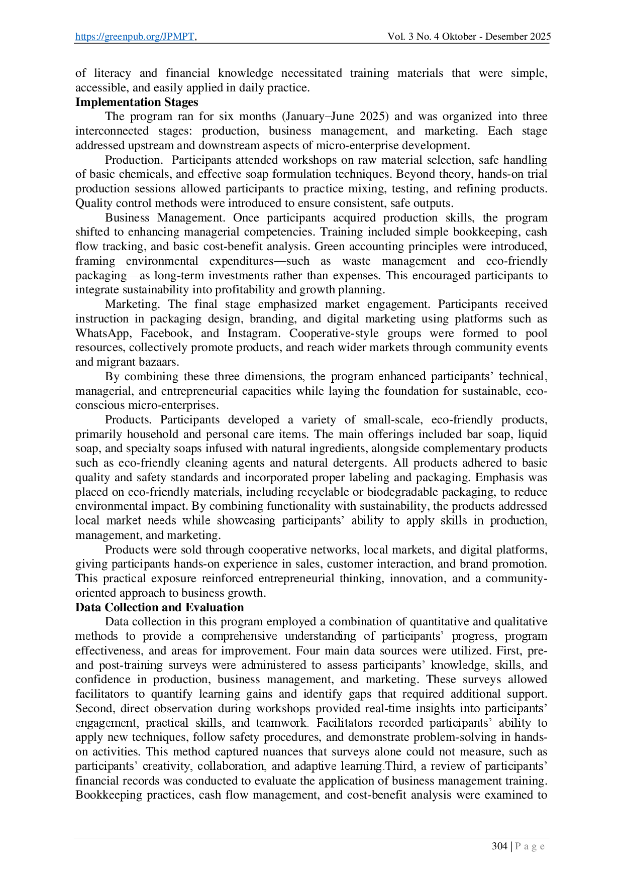 juris Micro Entrepreneurial Potential by Self Producing Liquid Dishwashing Soap Community Empowerment Through Green Accounting and MBKM Framework