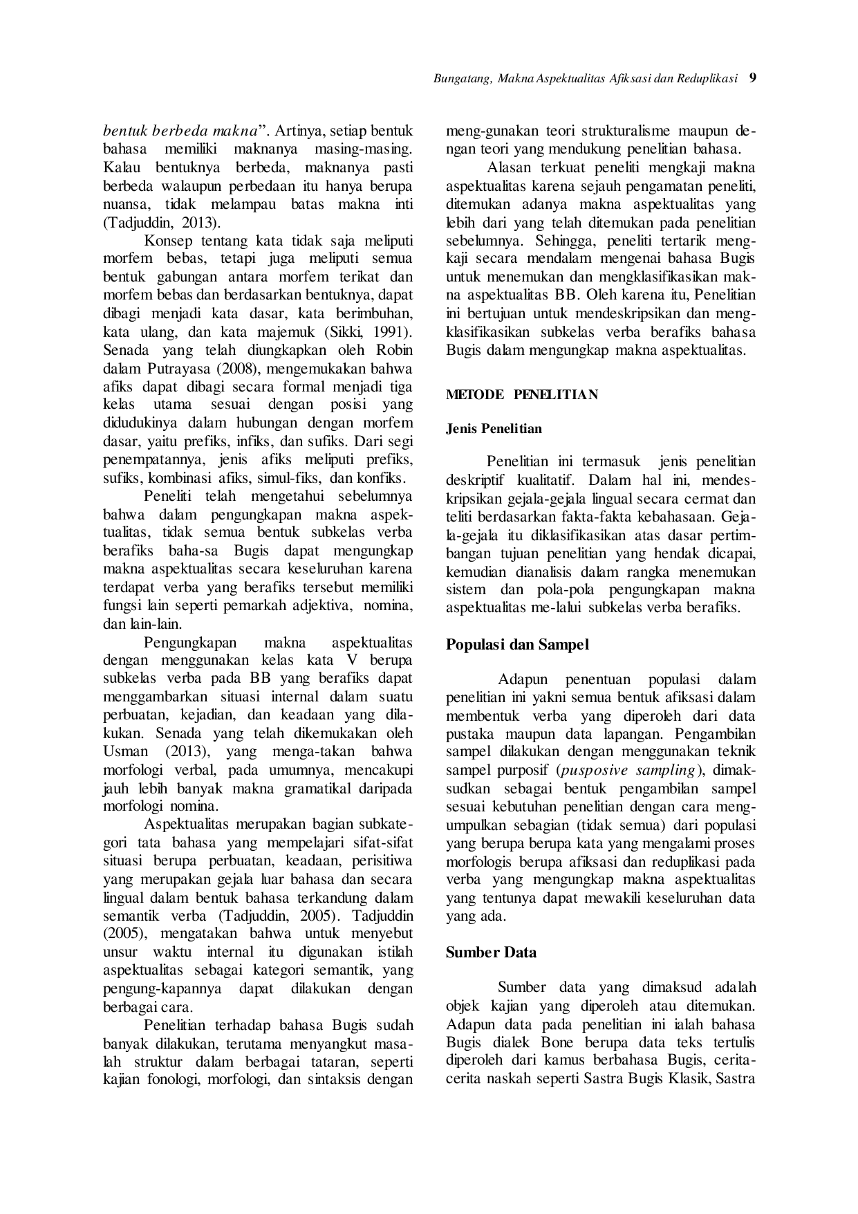 JURIS Makna Aspektualitas Afiksasi dan Reduplikasi pada Verba Bahasa Bugis