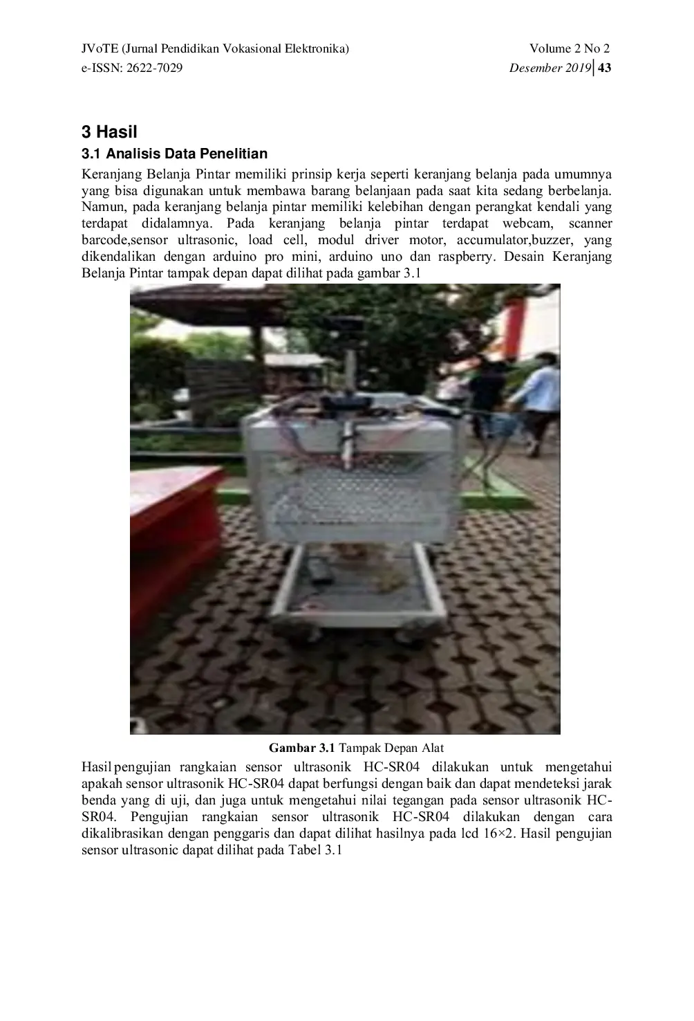 JURIS Prototype Keranjang Belanja Pintar Berbasis Arduino Uno