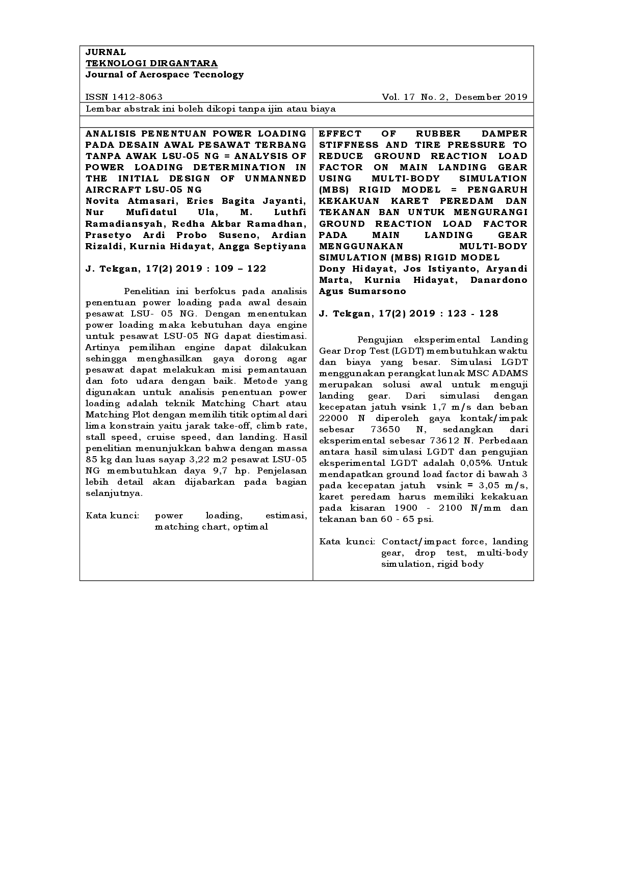 juris Front Pages JTD Vol 17 no 2 Desember 2019