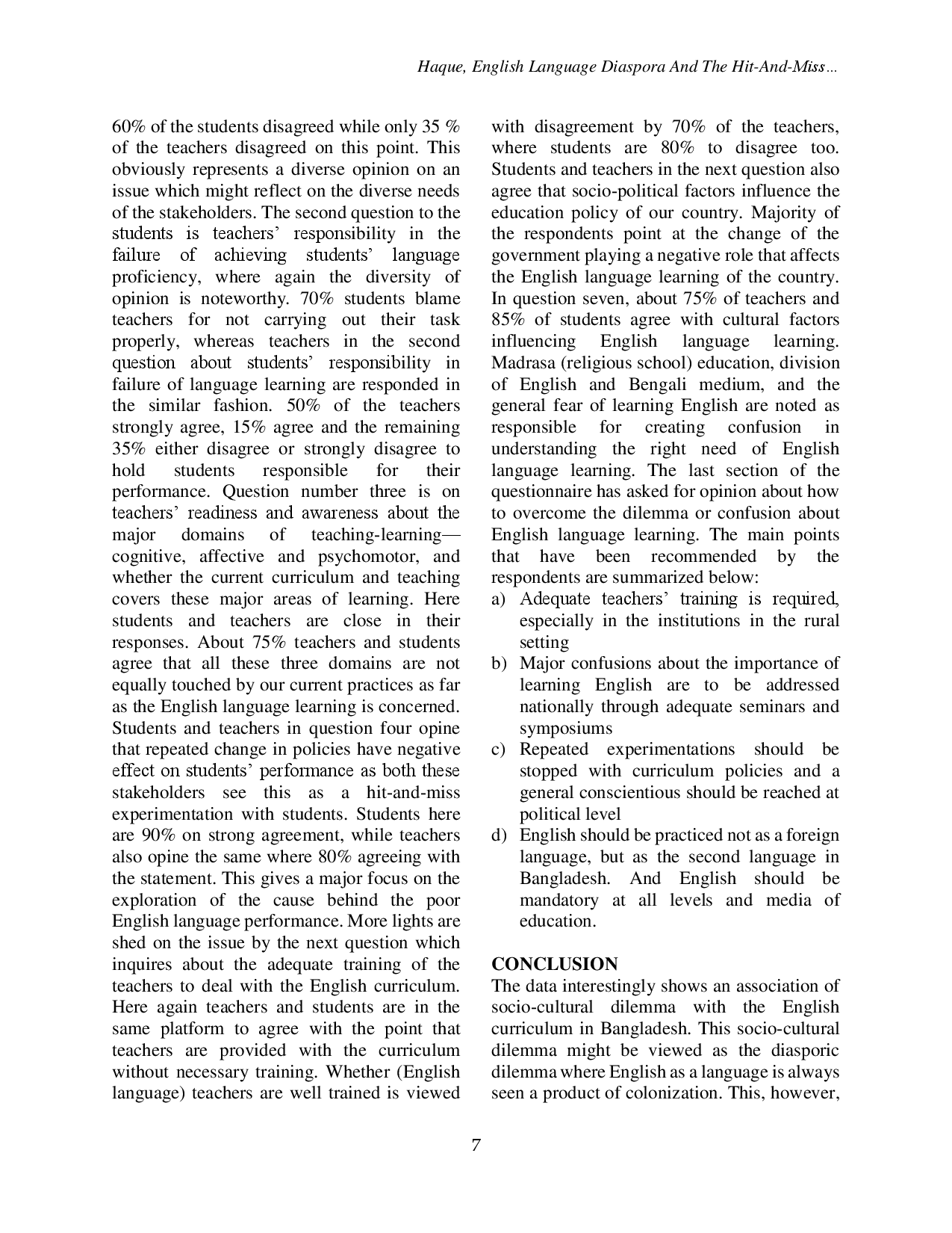 juris English Language Diaspora And The Hit And Miss Experimentation With English Curriculum In Bangladesh