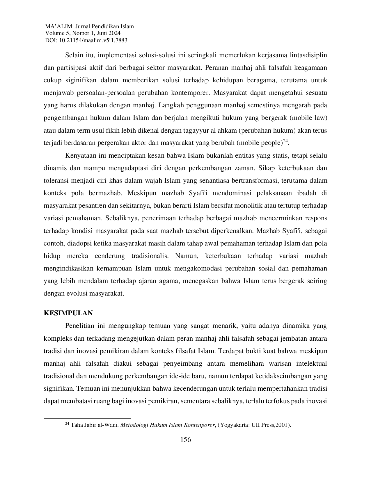 JURIS Kontinuitas Filsafat Islam Manhaj Ahli Falsafah Sebagai Jembatan Antara Tradisi dan Inovasi Pemikiran