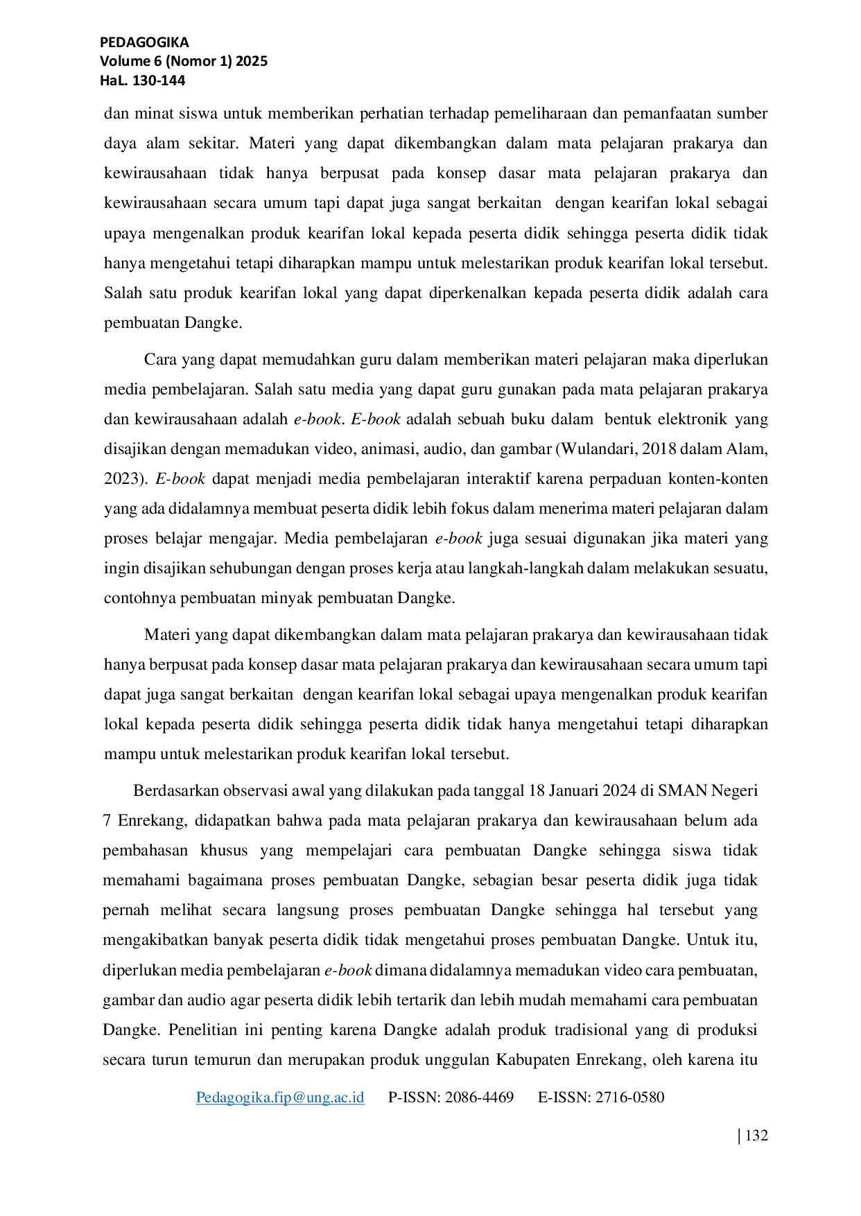 JURIS Pengembangan Media E Book Pembuatan Dangke Pada Mata Pelajaran Prakarya Dan Kewirausahaan