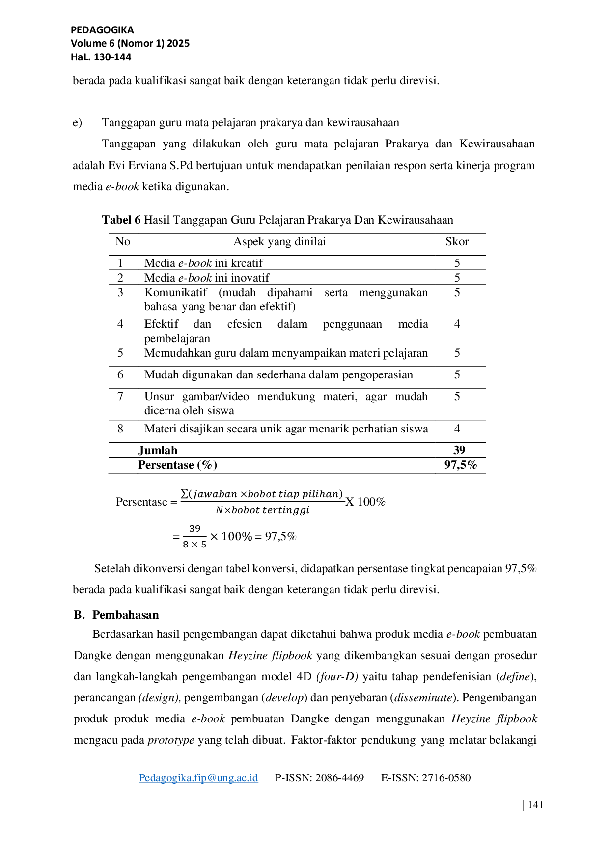 JURIS Pengembangan Media E Book Pembuatan Dangke Pada Mata Pelajaran Prakarya Dan Kewirausahaan