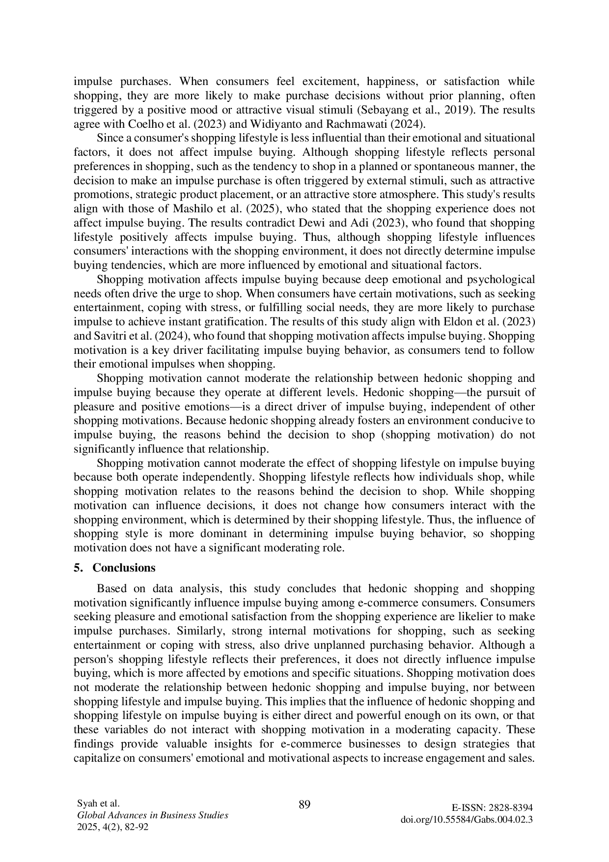 JURIS The hedonic shopping and impulse buying understanding customer motivation in the e commerce era
