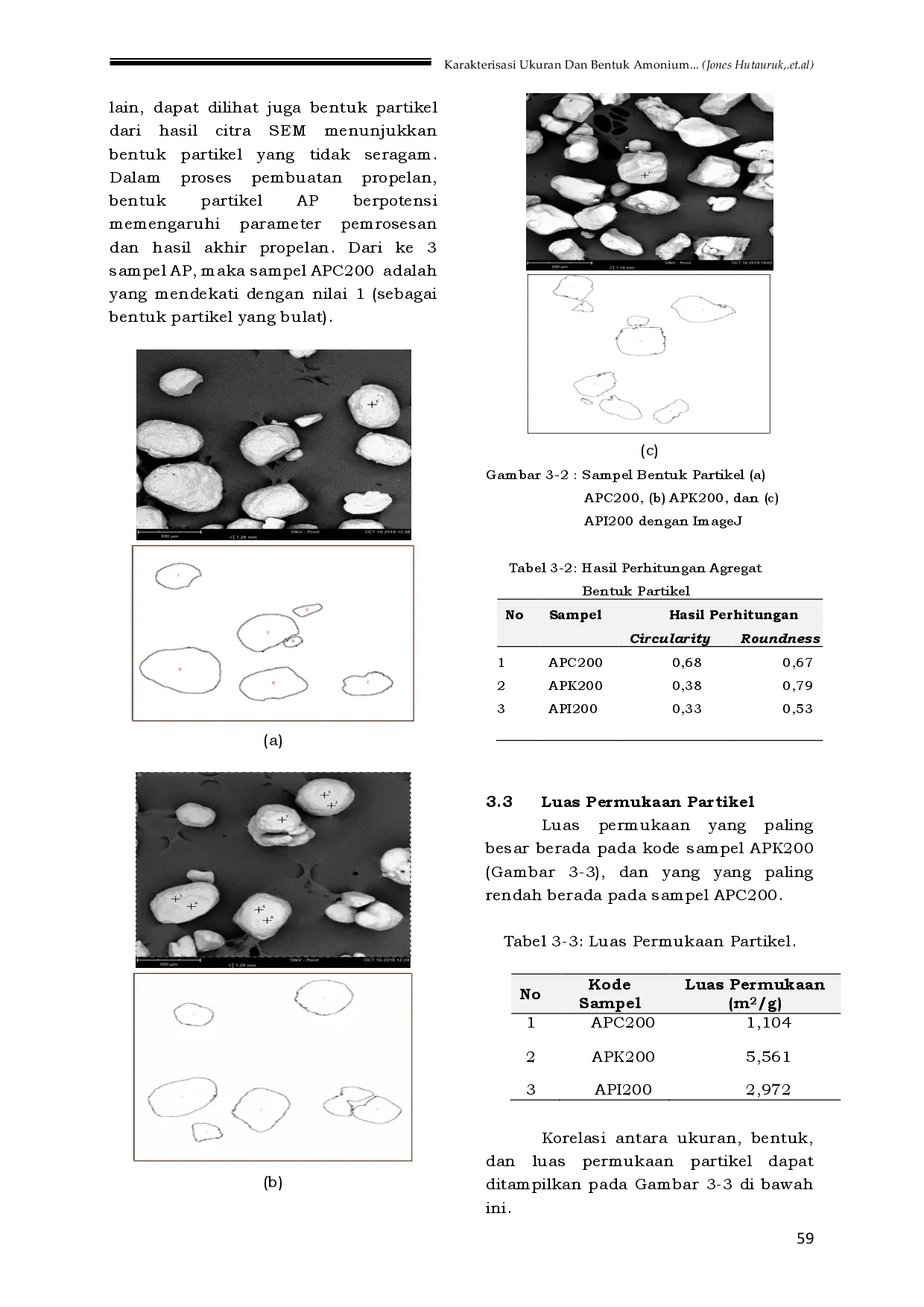 juris Karakterisasi Ukuran Dan Bentuk Amonium Perklorat China Korea Selatan Dan Indonesia Serta Potensi Pengaruhnya Terhadap Karakteristik Propelan
