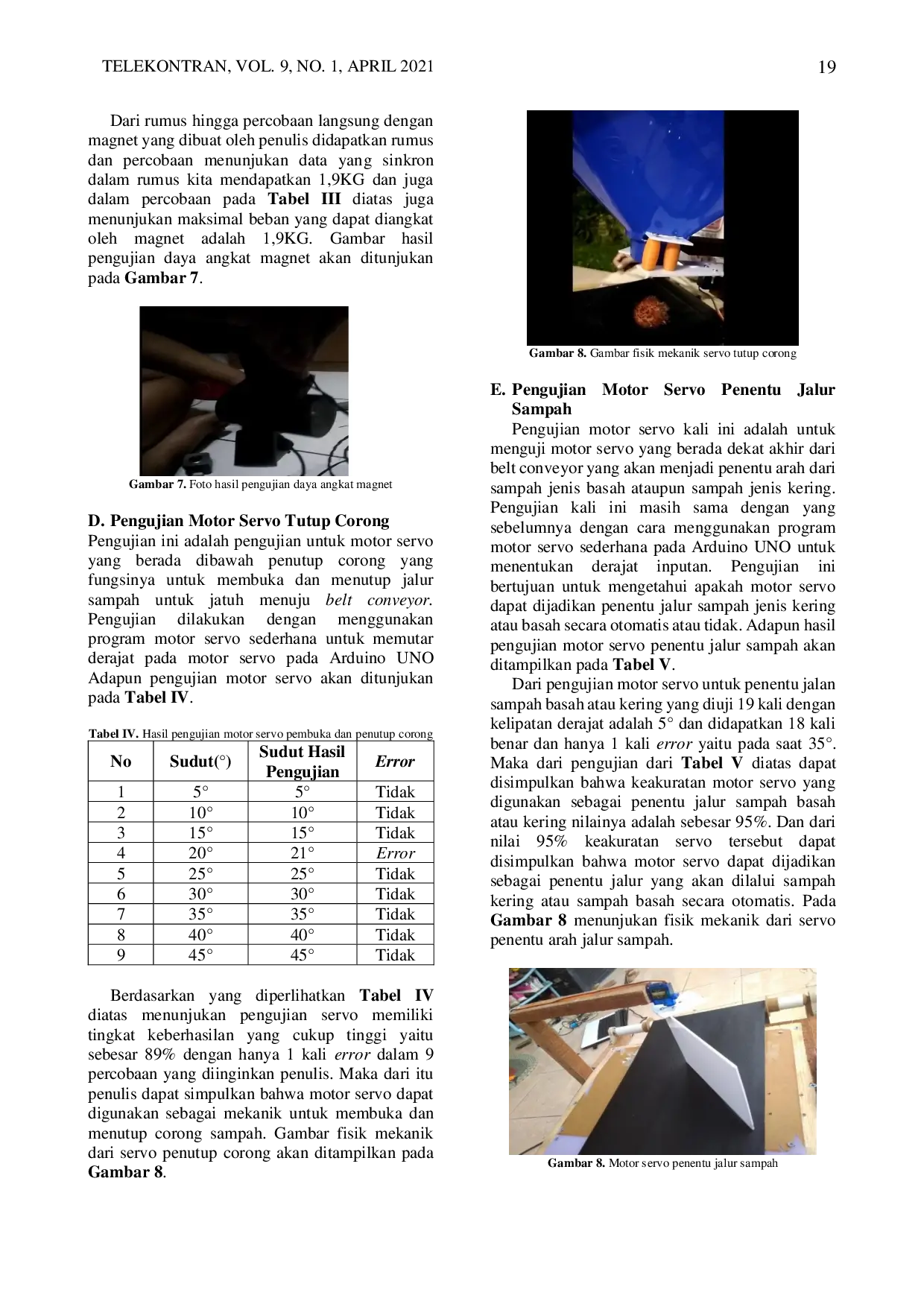 JURIS Rancang Bangun Tempat Sampah Dengan Sistem Memilah Jenis Sampah Basah Kering dan Logam Menggunakan Atmega328P