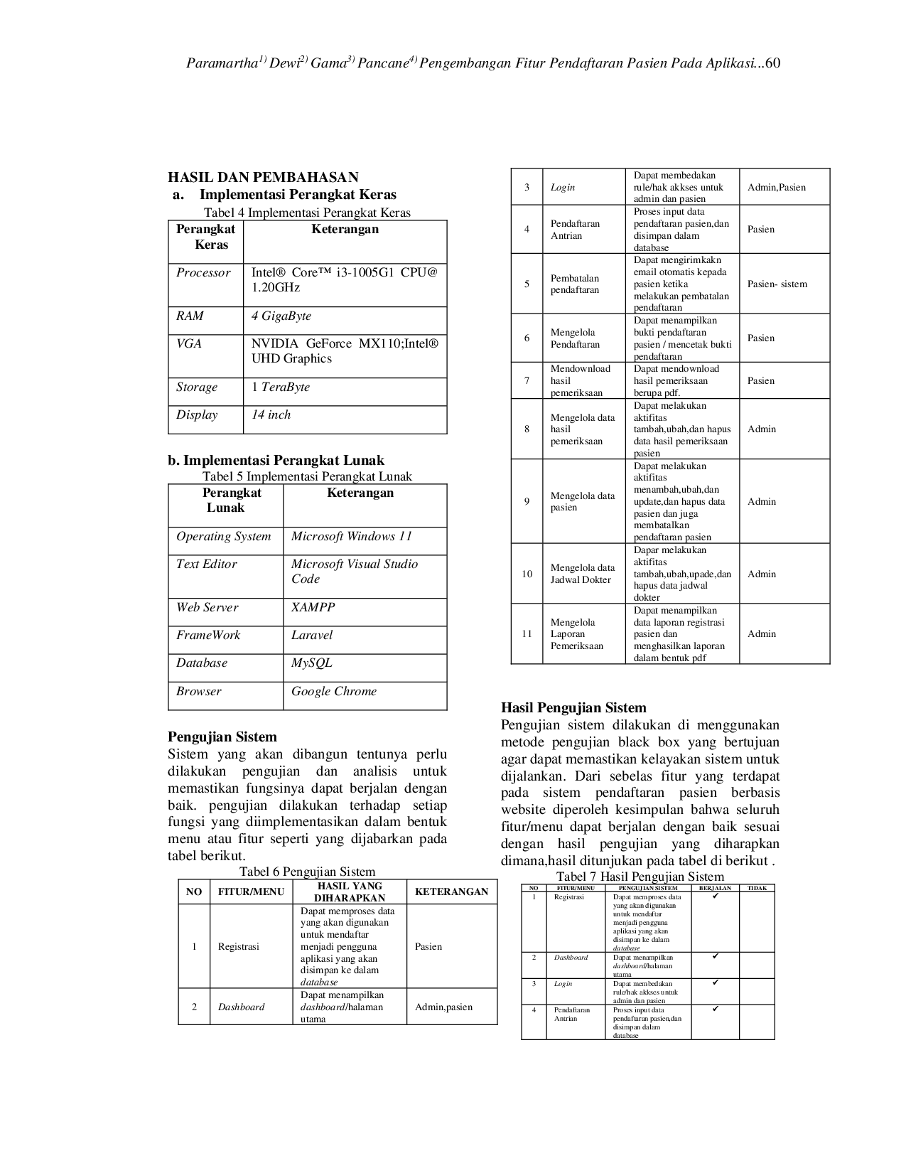 JURIS PENGEMBANGAN FITUR APLIKASI PENDAFTARAN PASIEN PADA KLINIK PRAKTEK DOKTER BERBASIS WEB