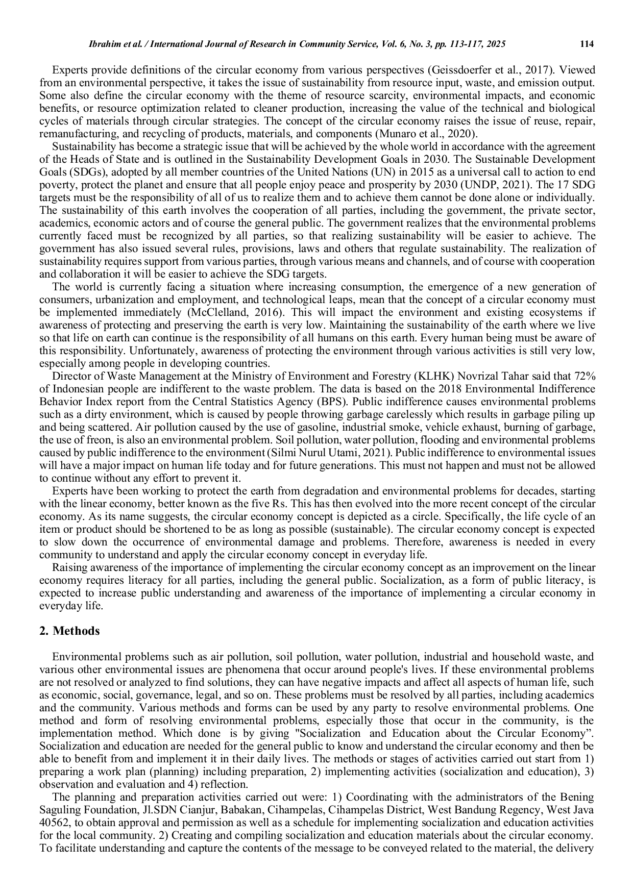 JURIS Circular Economy Socialization for the General Public Around the Citarum River Basin