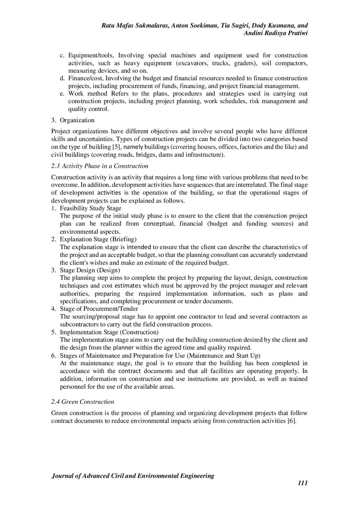 JURIS Evaluation of Implementation Green Construction of Garut City Plaza Mall Project