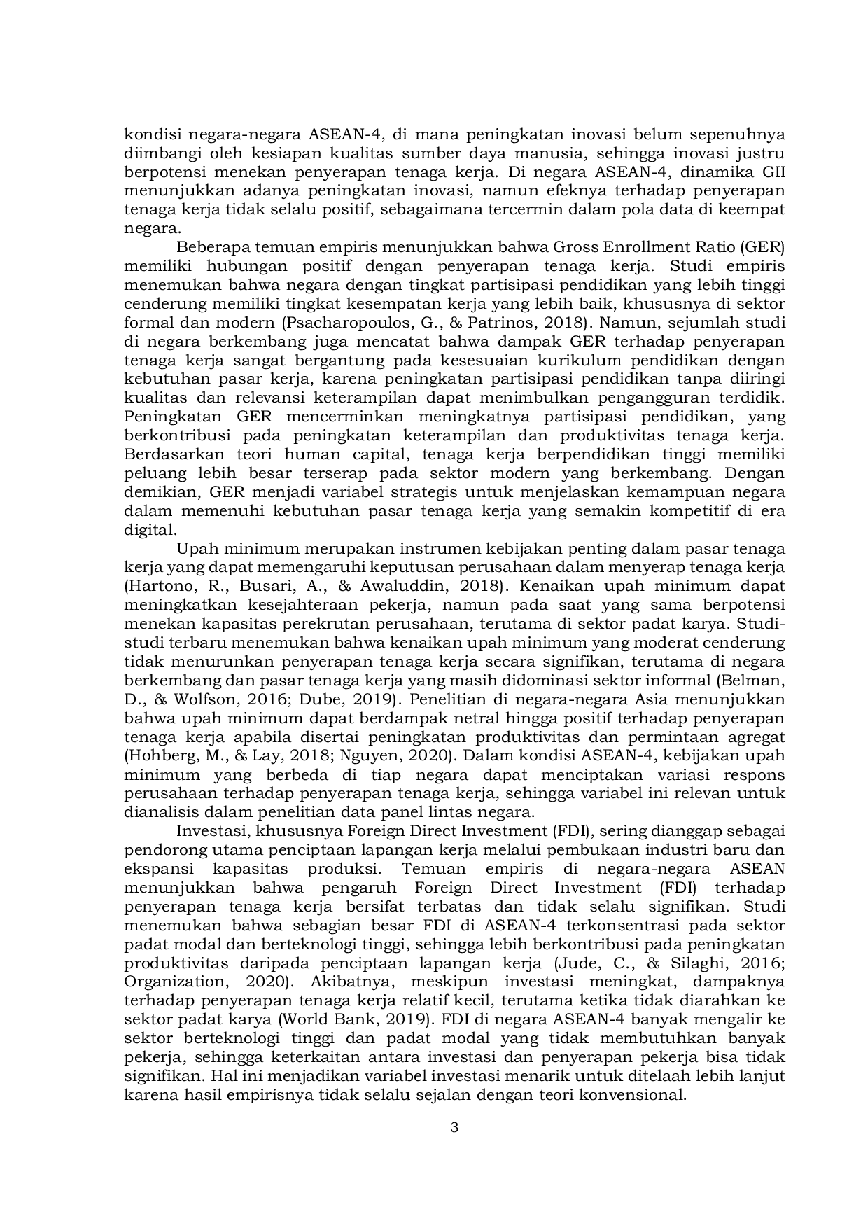 JURIS Analysis of Factors Influencing Labor Absorption in ASEAN 4 Countries