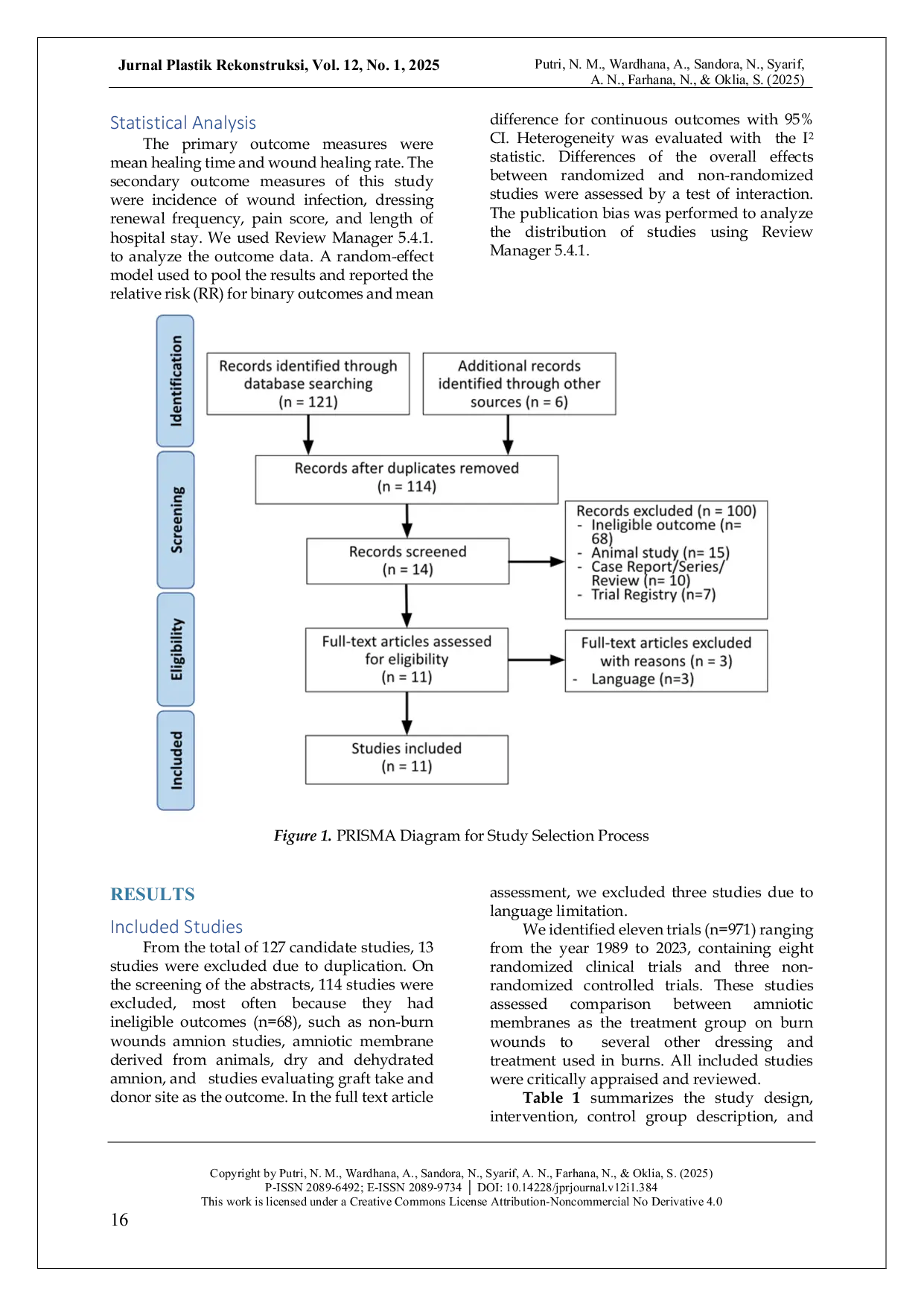 JURIS Analyzing The Efficacy and Outcome of Amniotic Membrane in Burn Care A Systematic Review and Meta Analysis