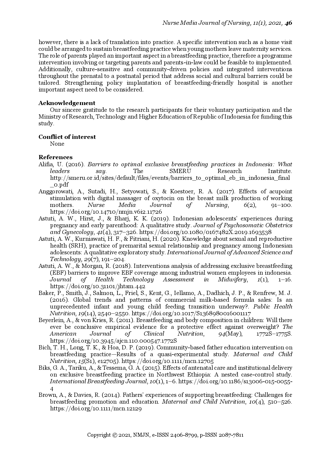 juris A Qualitative Study on the Breastfeeding Experiences of Young Mothers