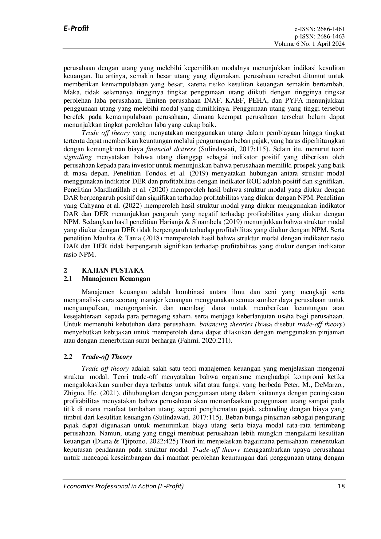 JURIS Pengaruh Struktur Modal Terhadap Profitabilitas Perusahaan