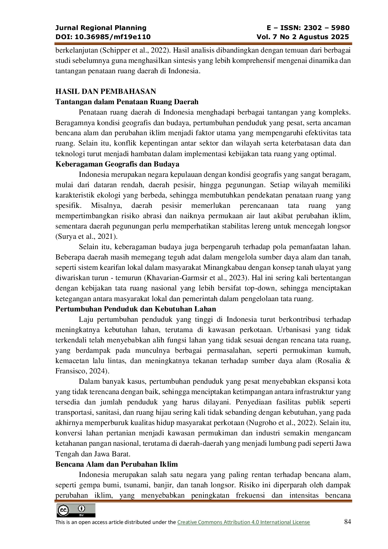 JURIS Transformasi Penataan Ruang Daerah Tantangan Dan Peluang Menuju Pembangunan Berkelanjutan