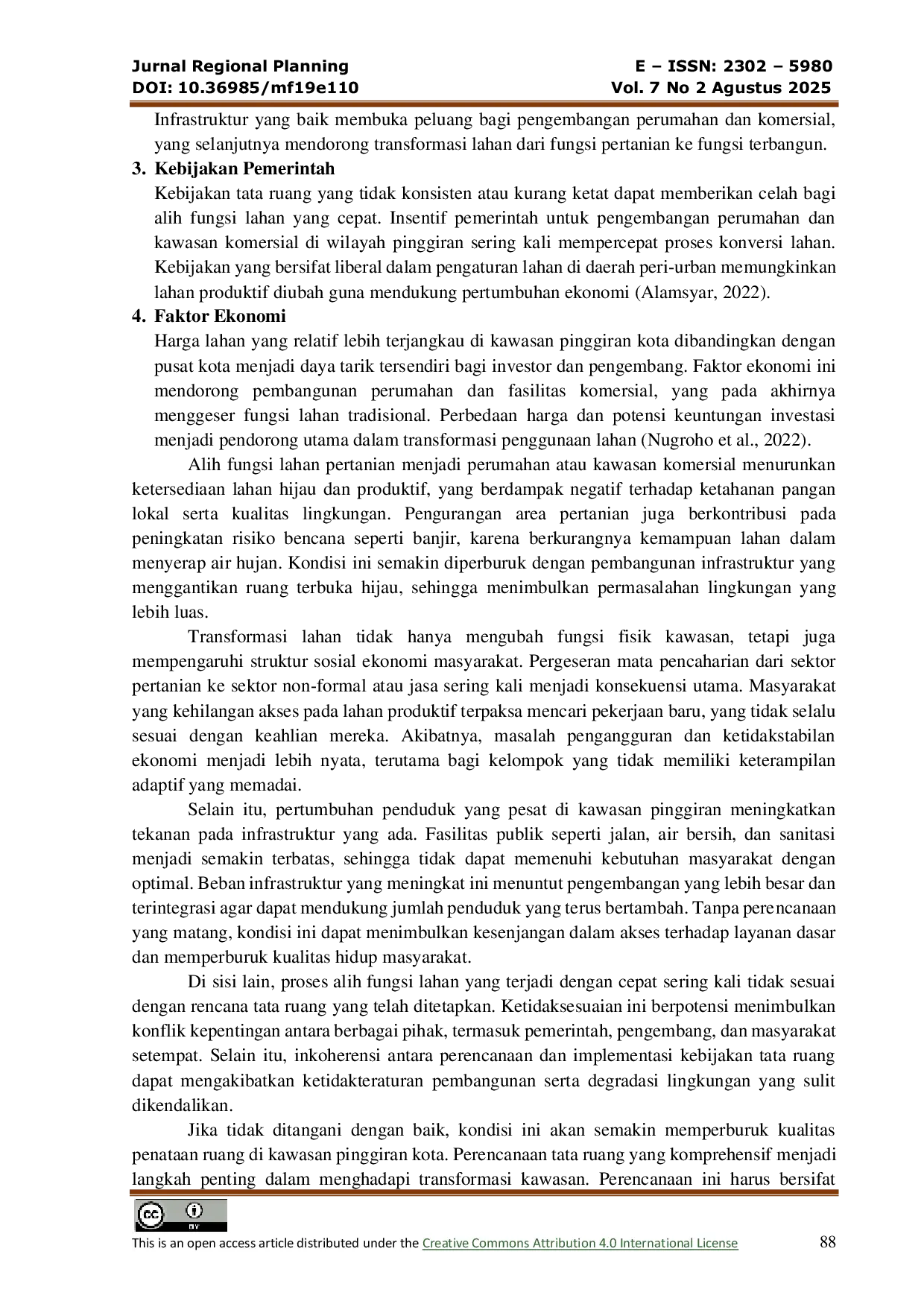 JURIS Transformasi Penataan Ruang Daerah Tantangan Dan Peluang Menuju Pembangunan Berkelanjutan