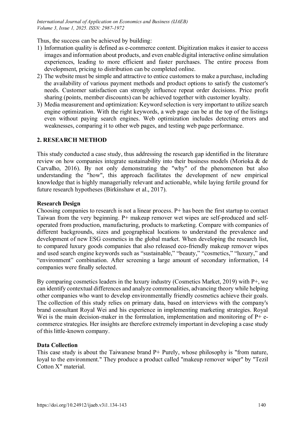 JURIS The Case Study Of The Esg Cosmetic Marketing Strategy